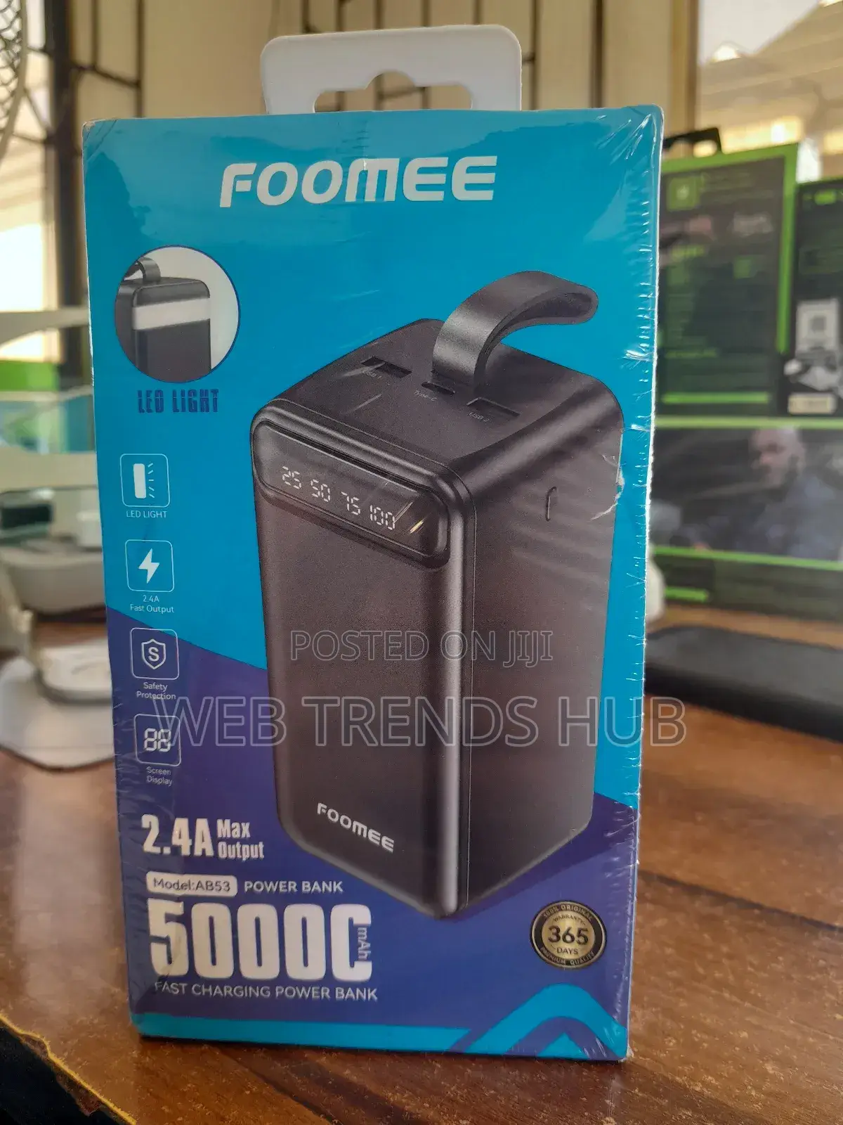 Foomee 50,000mah Powerbank (Ab53) - Massive Capacity 2.4a Max Output
