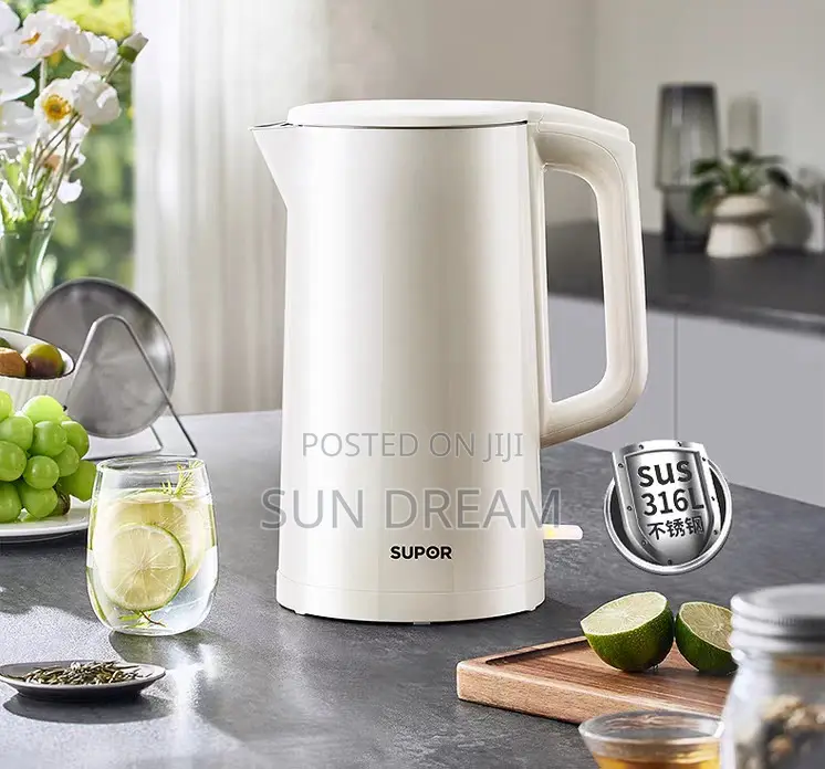 Supor Electric Kettle Rapid Heating Water Kettle 316 Stainless 2l
