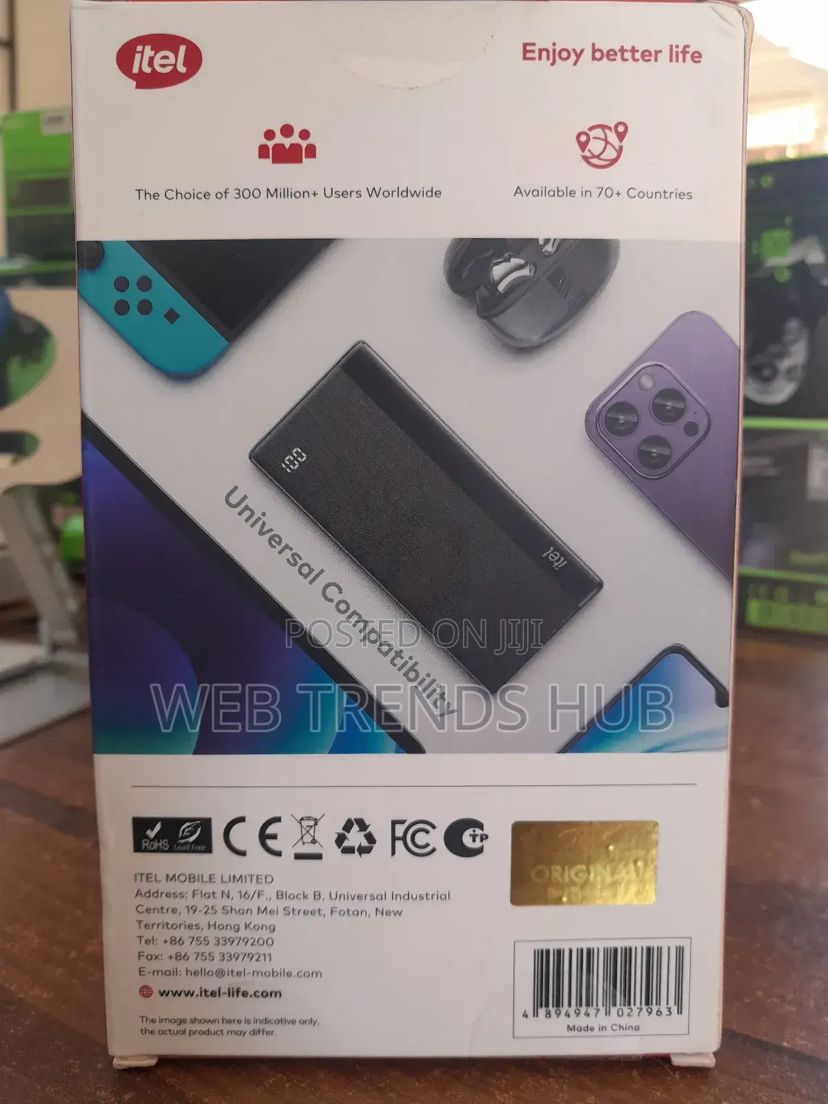 Brand New Itel Powerpulse 20,000mah Powerbank (A1160)- 12w Fast Charge