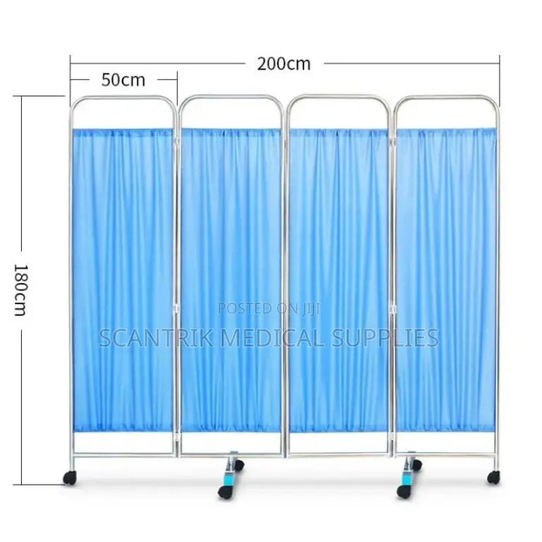 Lightweight 4 Folding Ward Screen for Portable Privacy