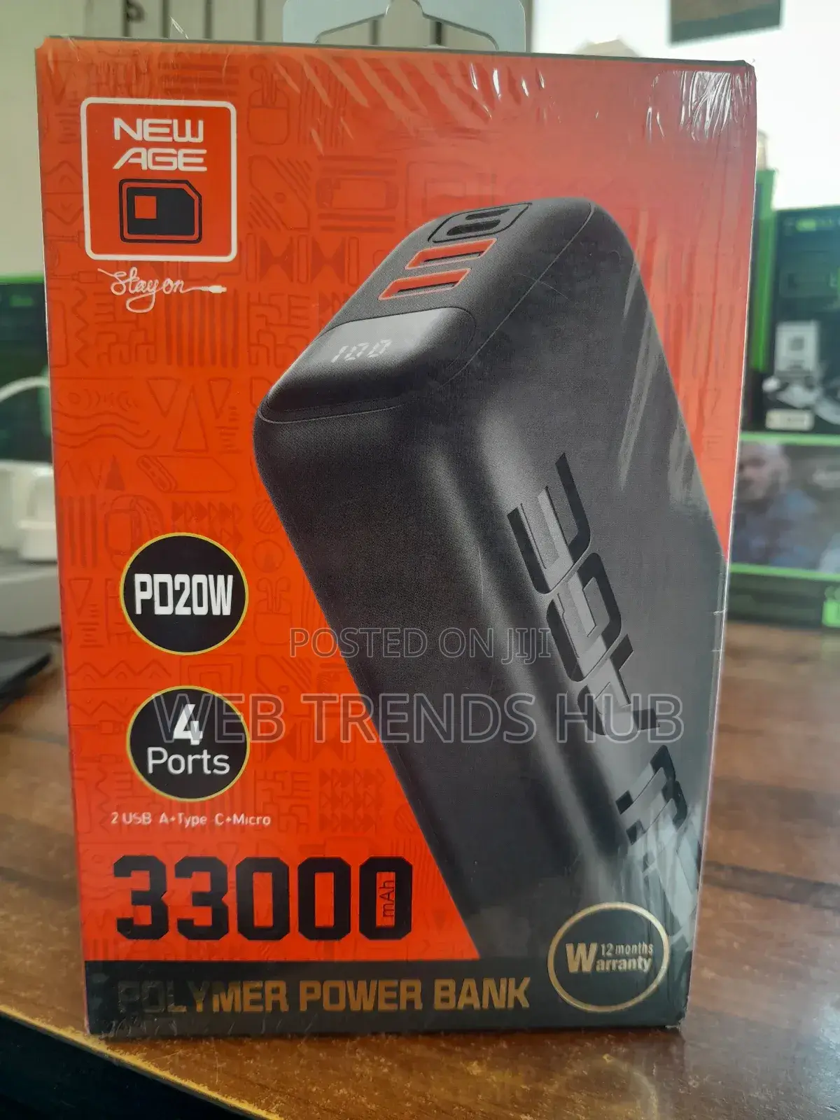 New Age 33,000mah Powerbank -Turbo Ultra 11