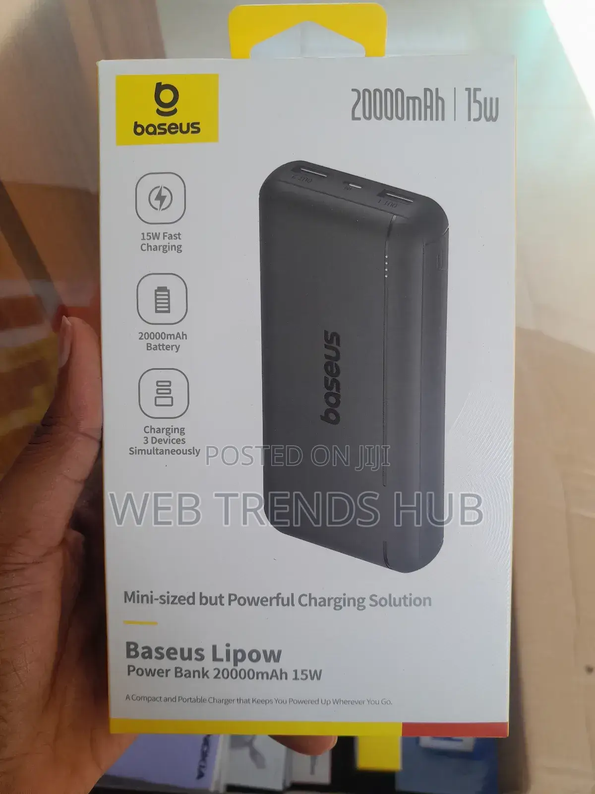 Baseus Lipow 20,000mah Power Bank (Ppby-2w15ng) - 15w Fast Charge