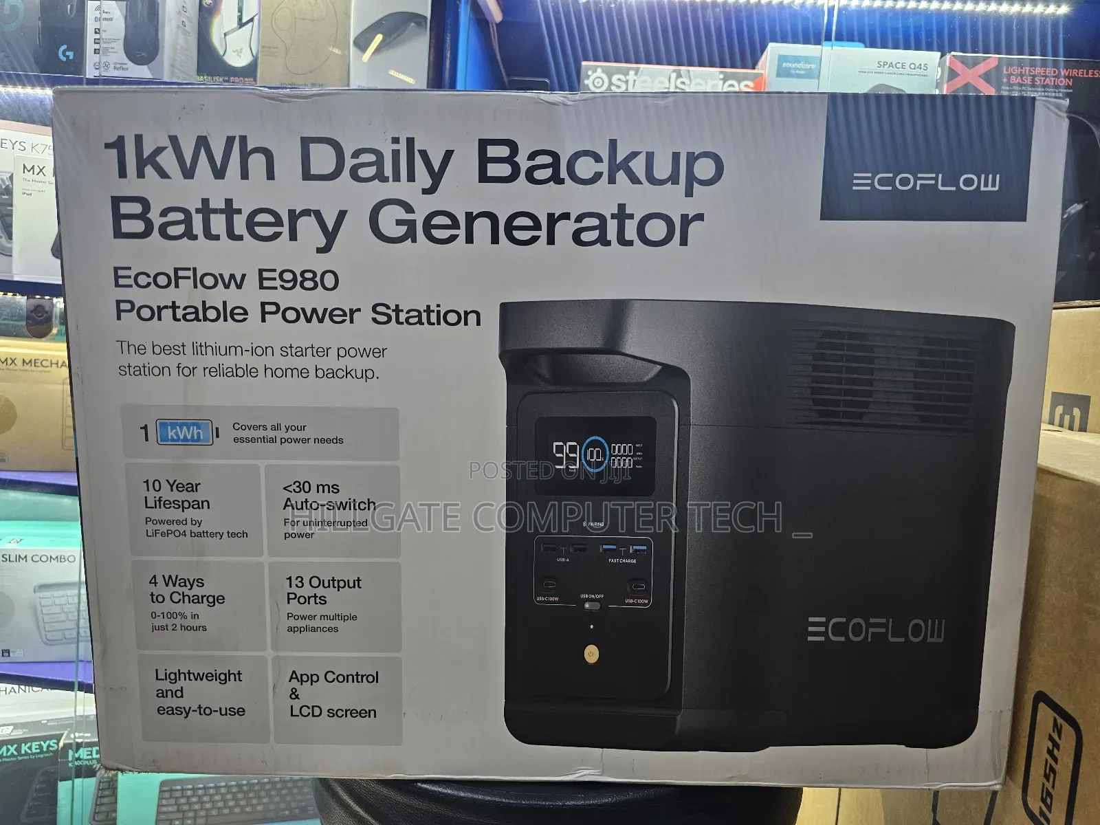 Ecoflow E980 Portable Power Station 1kwh Daily Backup