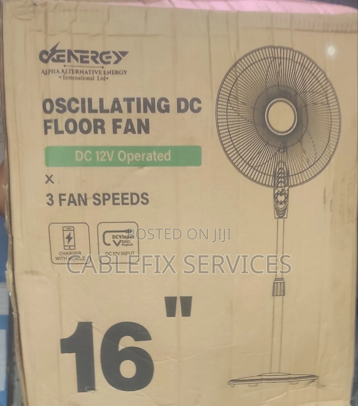 30 Watts Ac/Dc Standing Fan (16 Inches)