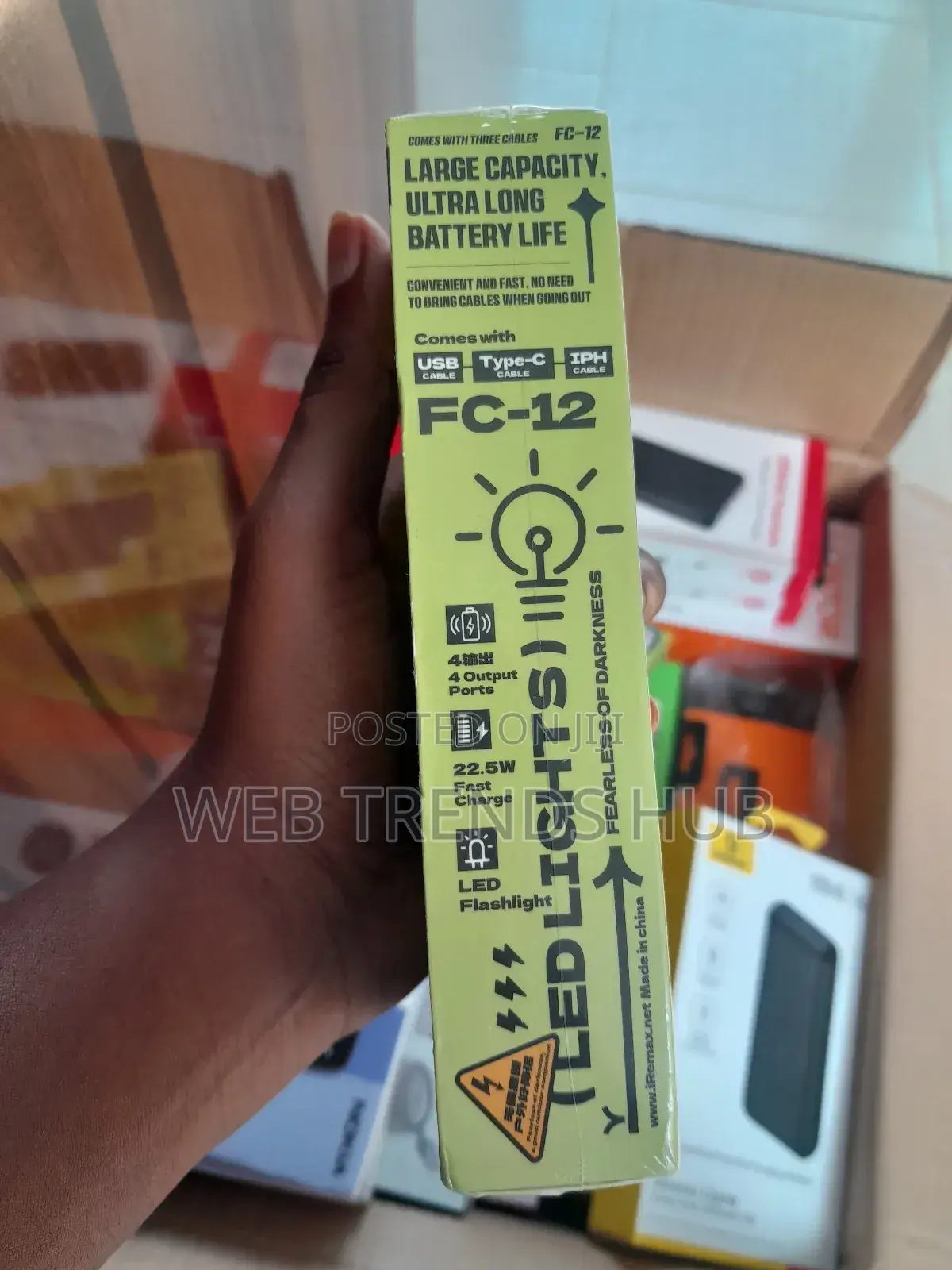 Brand New Remax 20,000mah 22.5w Super Fast Charge Powerbank (Fc-12)