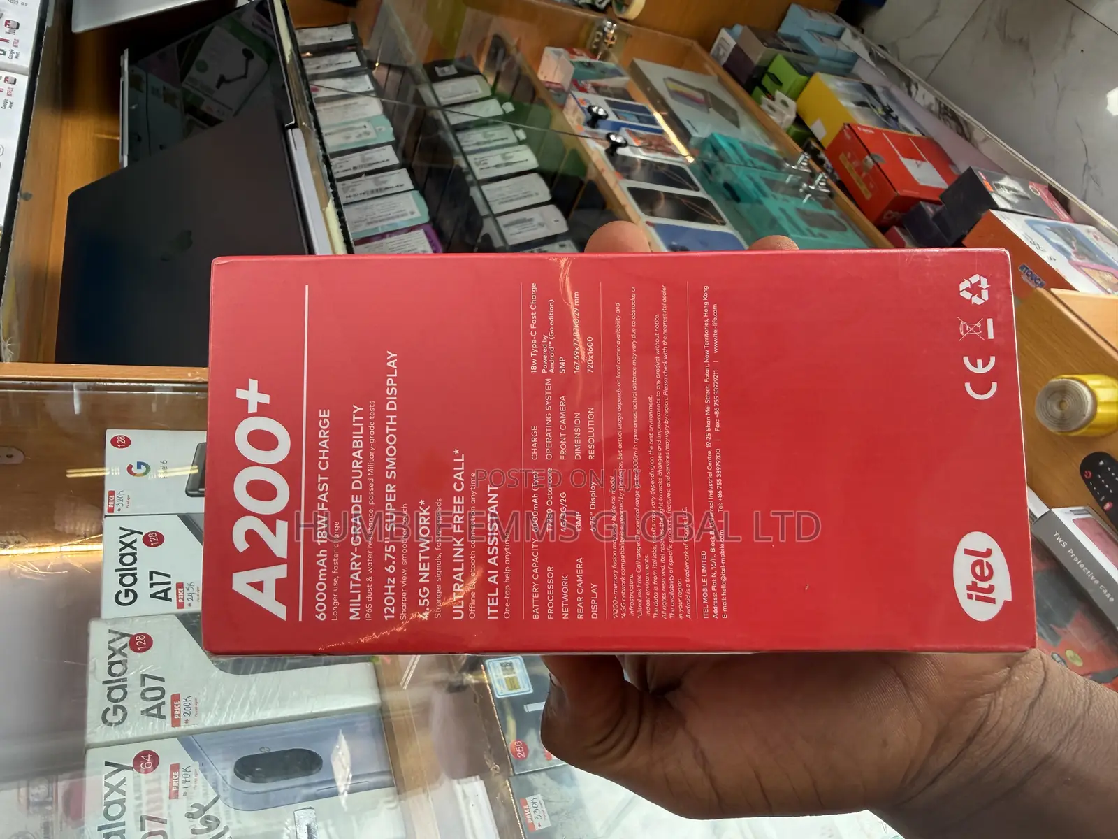 New Itel A200+ 64 GB Blue
