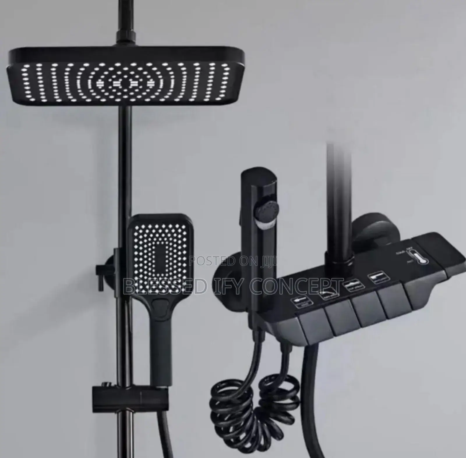 Black Piano Shower Mixer