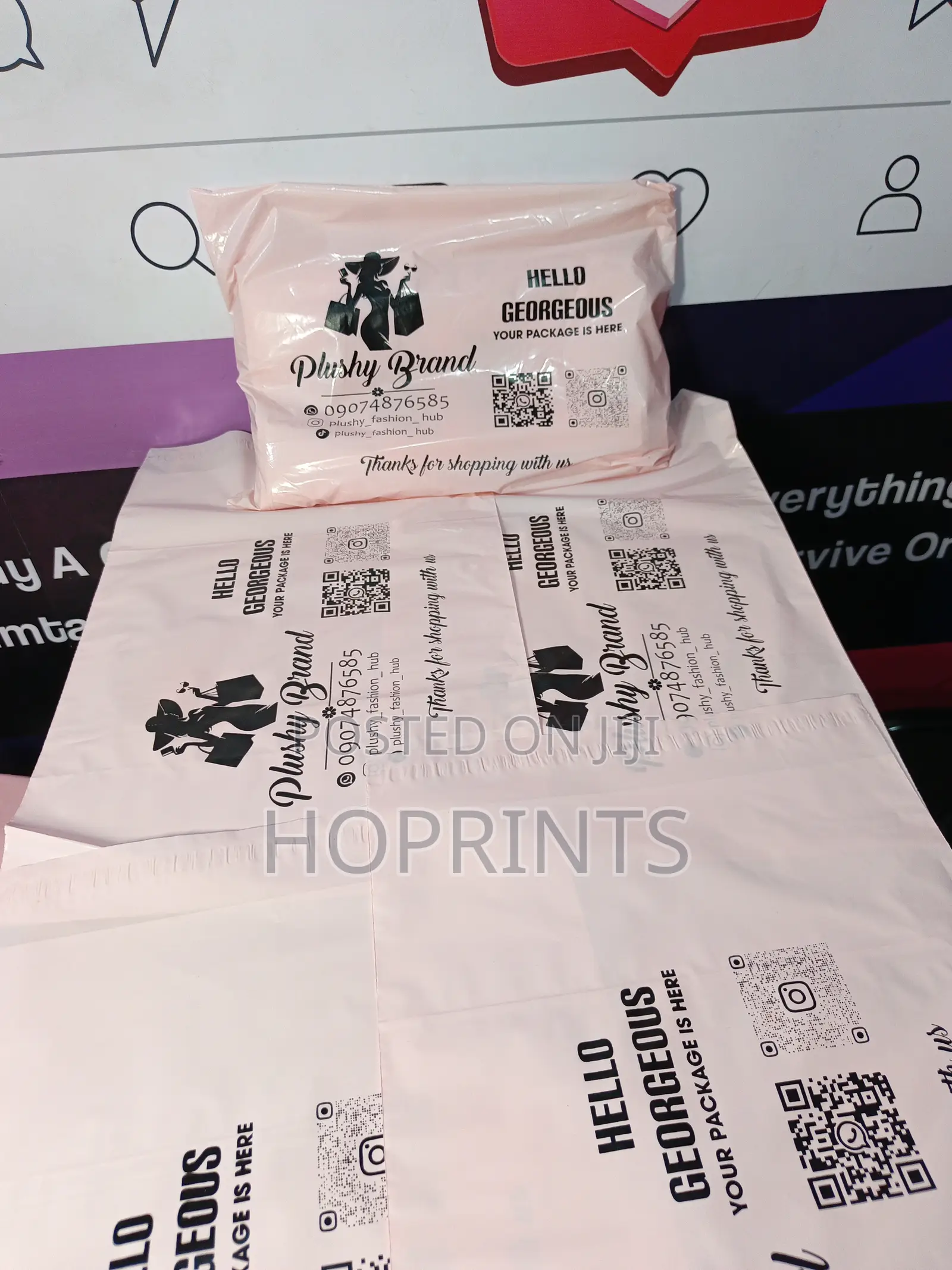 Branded Nylon Courier Bags for Dispatch