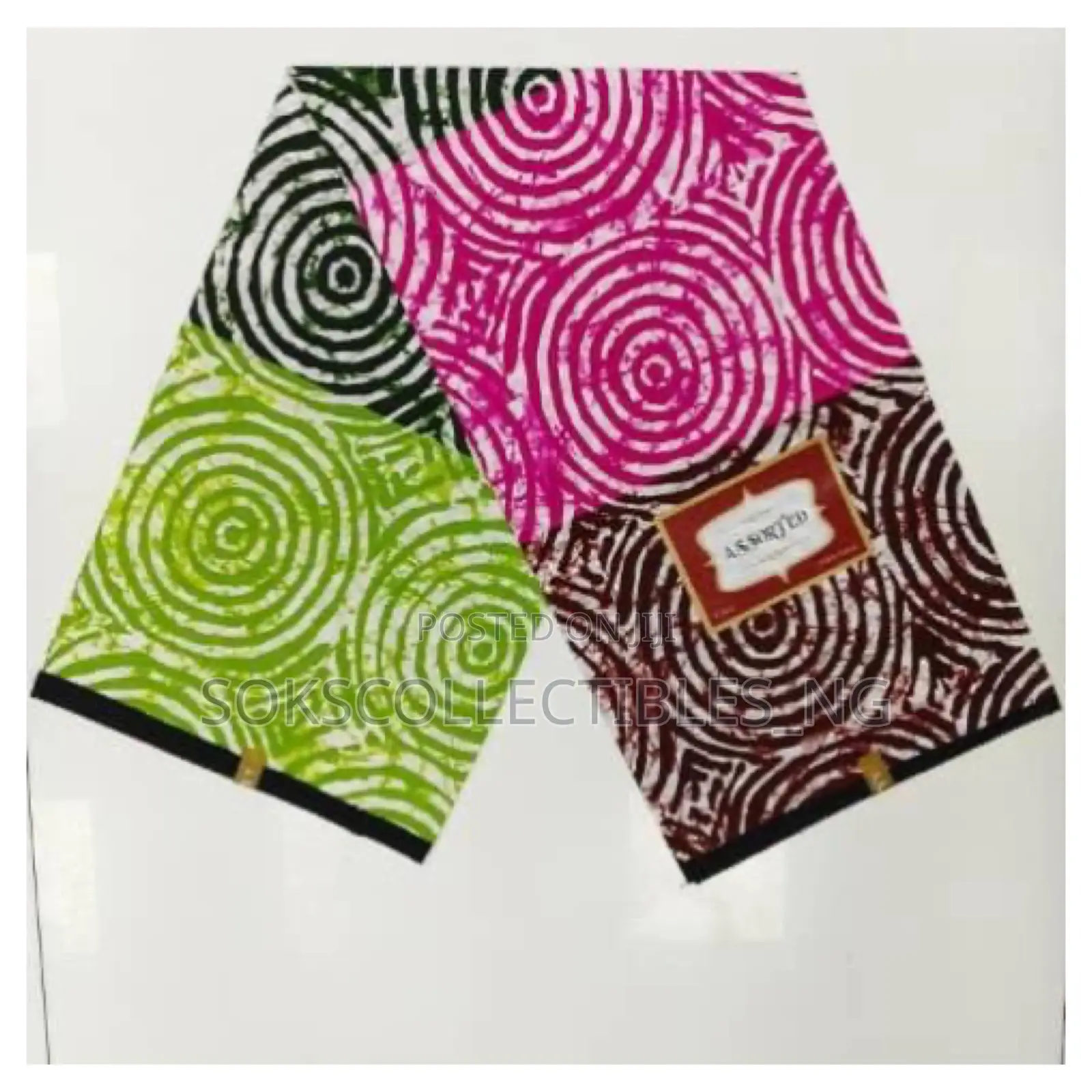 Assorted Afrincan Wax Print Colors 6 Yards