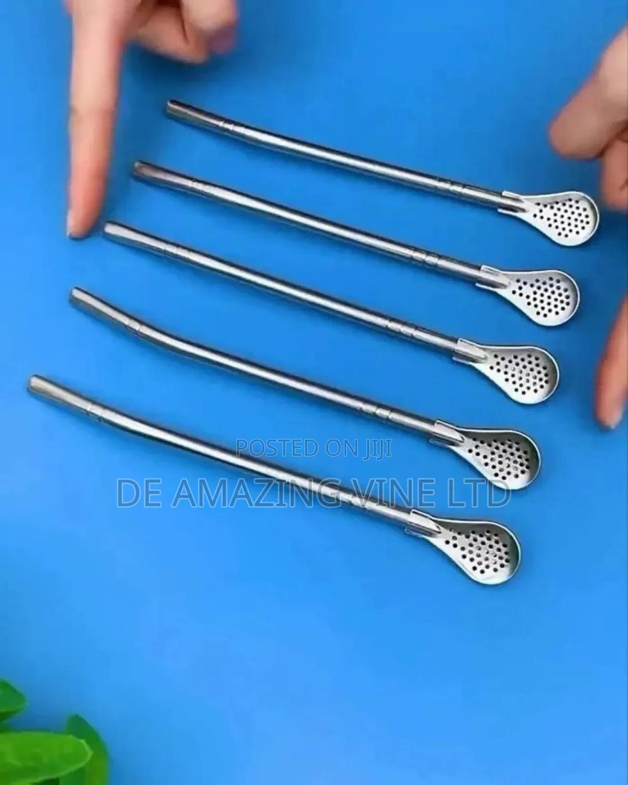 Stainless Steel Drinking Straw Spoon Tea Filterdetachable