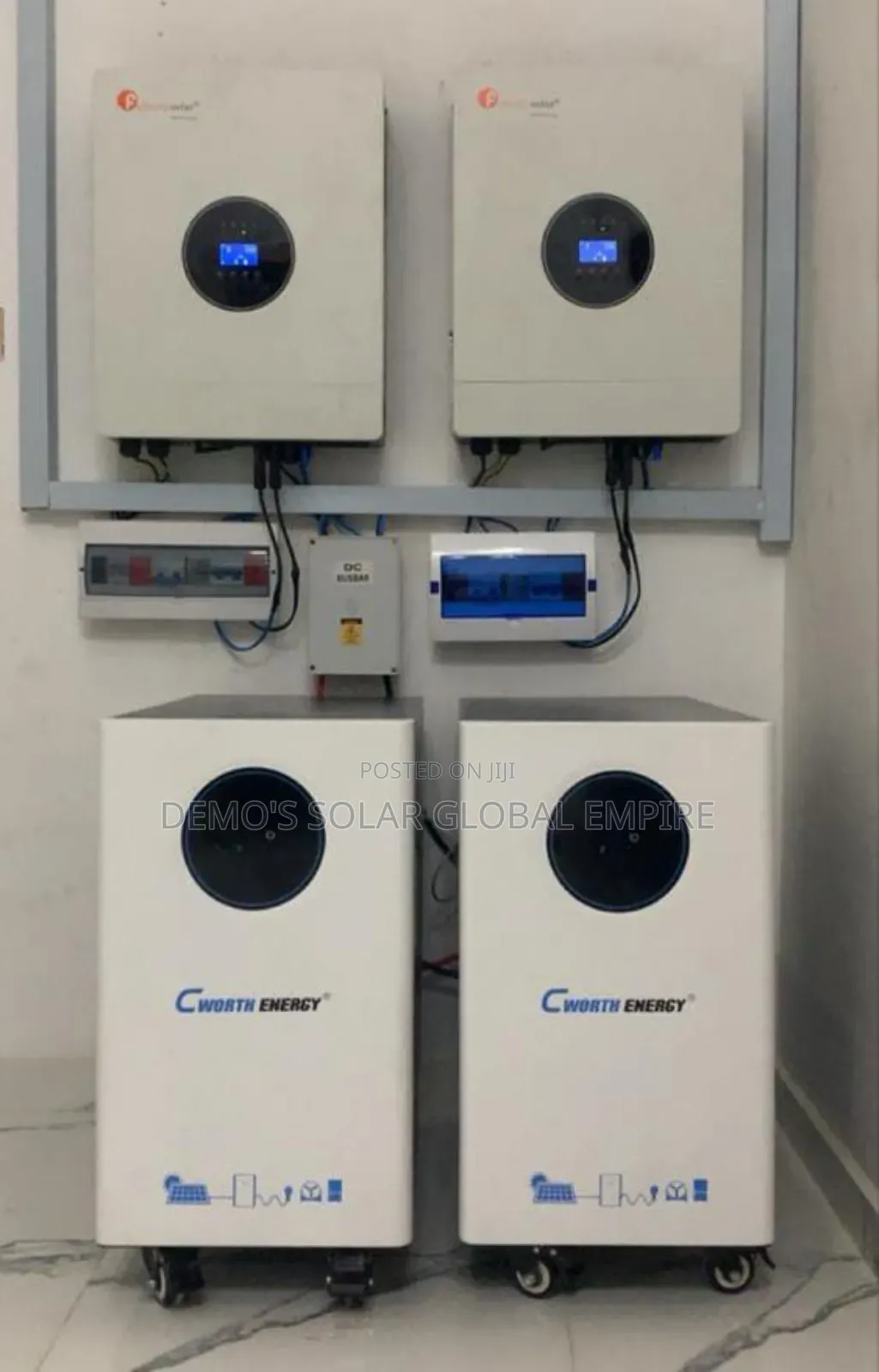 Full Installation of 2pcs of 15kwh C-Worth Lithium Battery