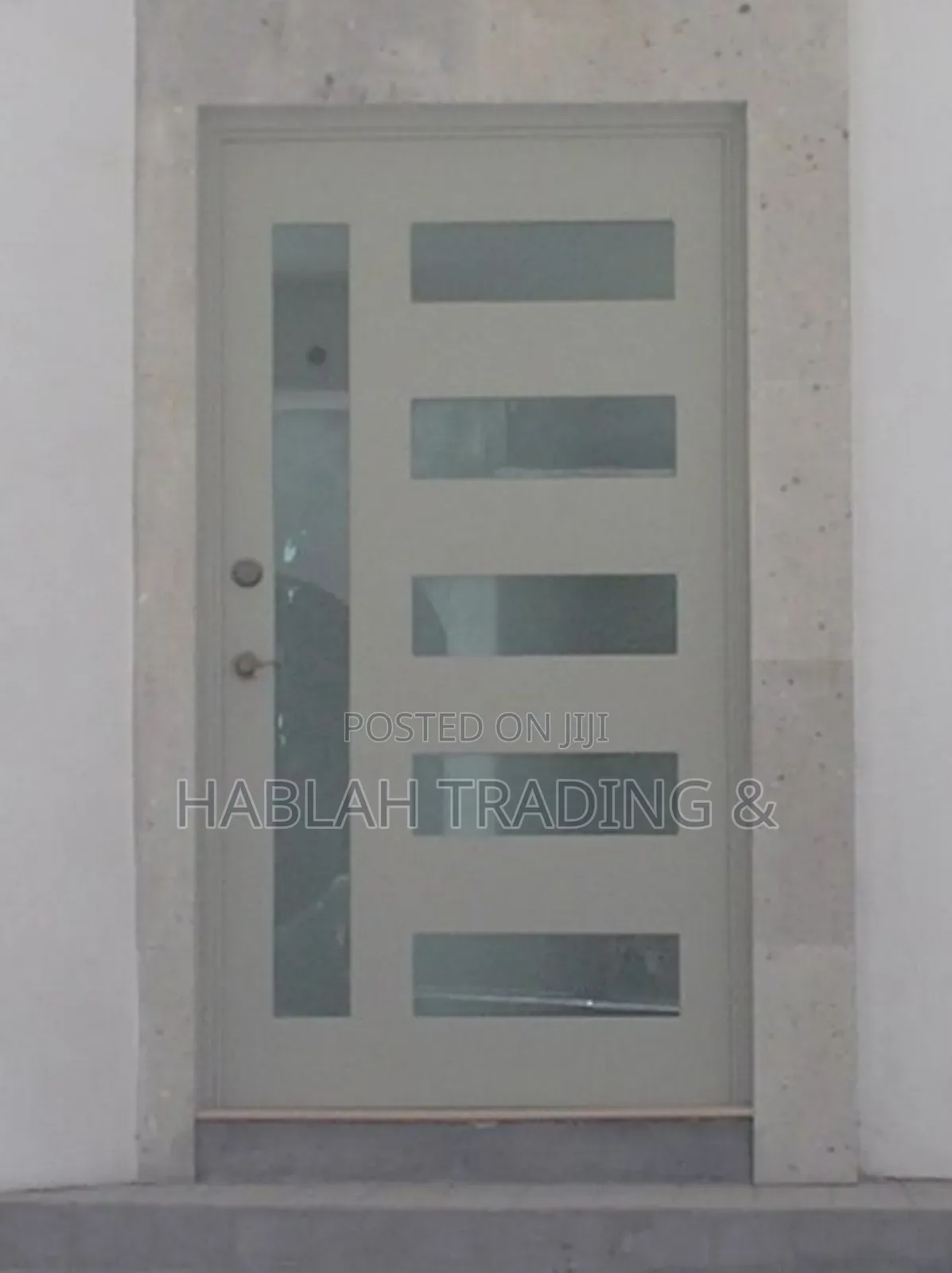 Luxury White HDF Glass Door