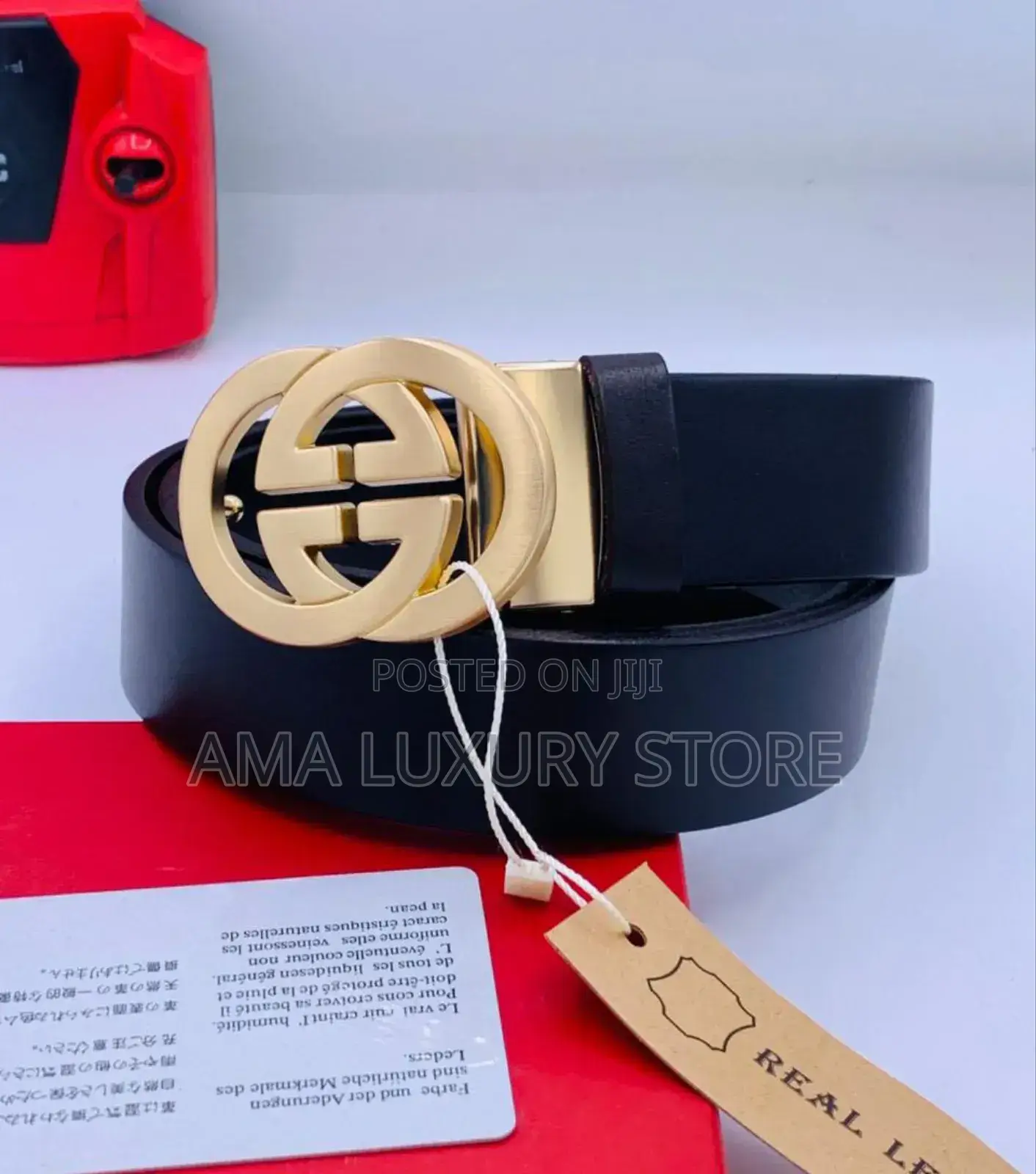 Gucci Genuine Leather Men's Luxury Belt
