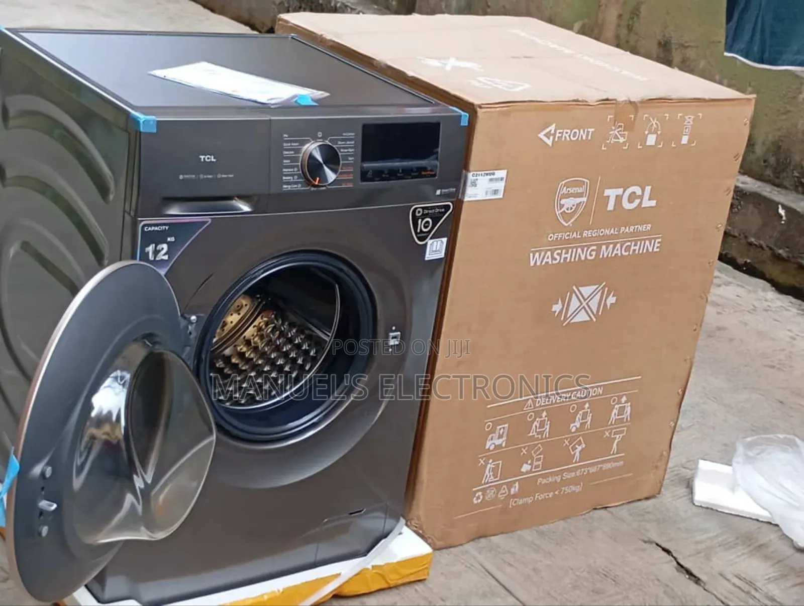 TCL 12kg Washing Machine Front Loader Wash and Dry Inverter