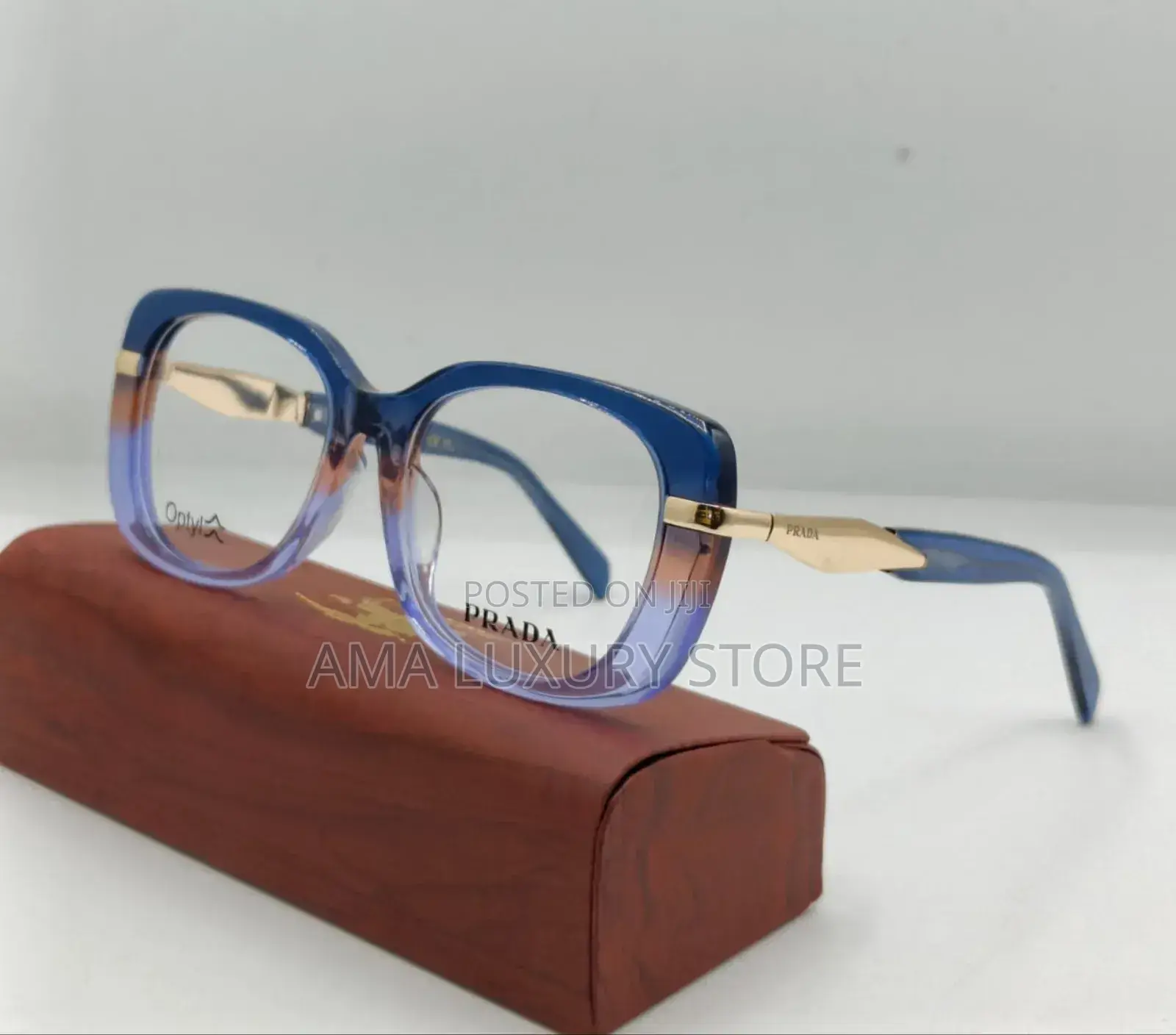 Designer Luxury Transparent Clear Lense Female Glasses