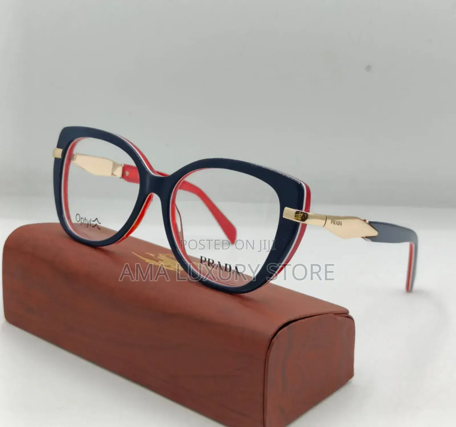 Designer Luxury Transparent Clear Lense Female Glasses