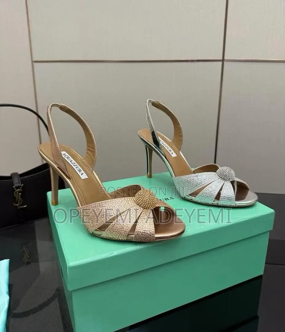 Aqua Party Heel Sandal