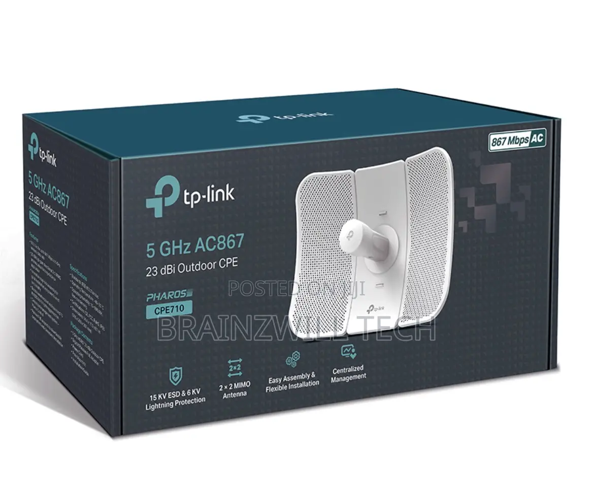 Tp-Link Cpe710 | 5ghz Ac 867mbps 23dbi Outdoor Cpe