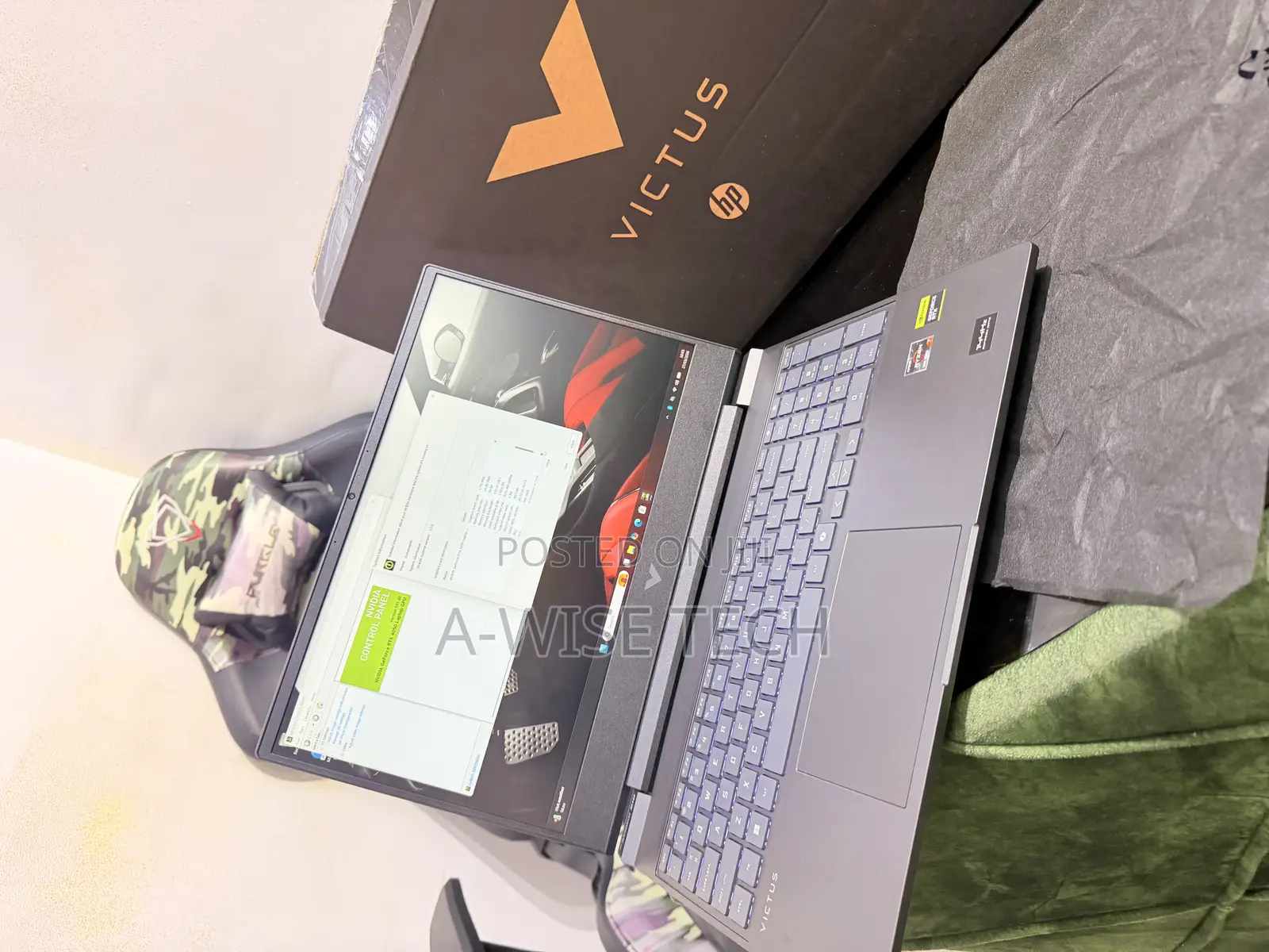 New Laptop HP Victus 15 16GB AMD Ryzen 7 SSD 512GB
