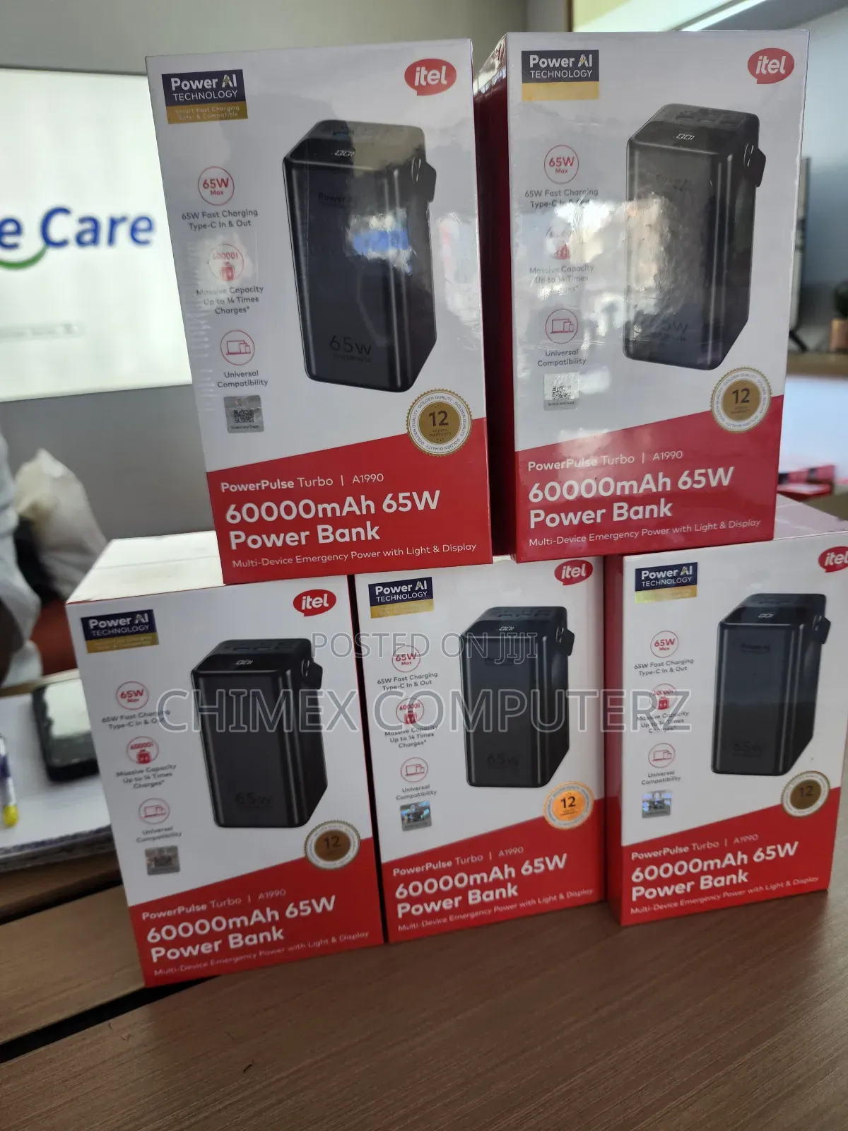 Itel 60000mah 65w Laptop Power Bank Powerpulse Turbo A1990