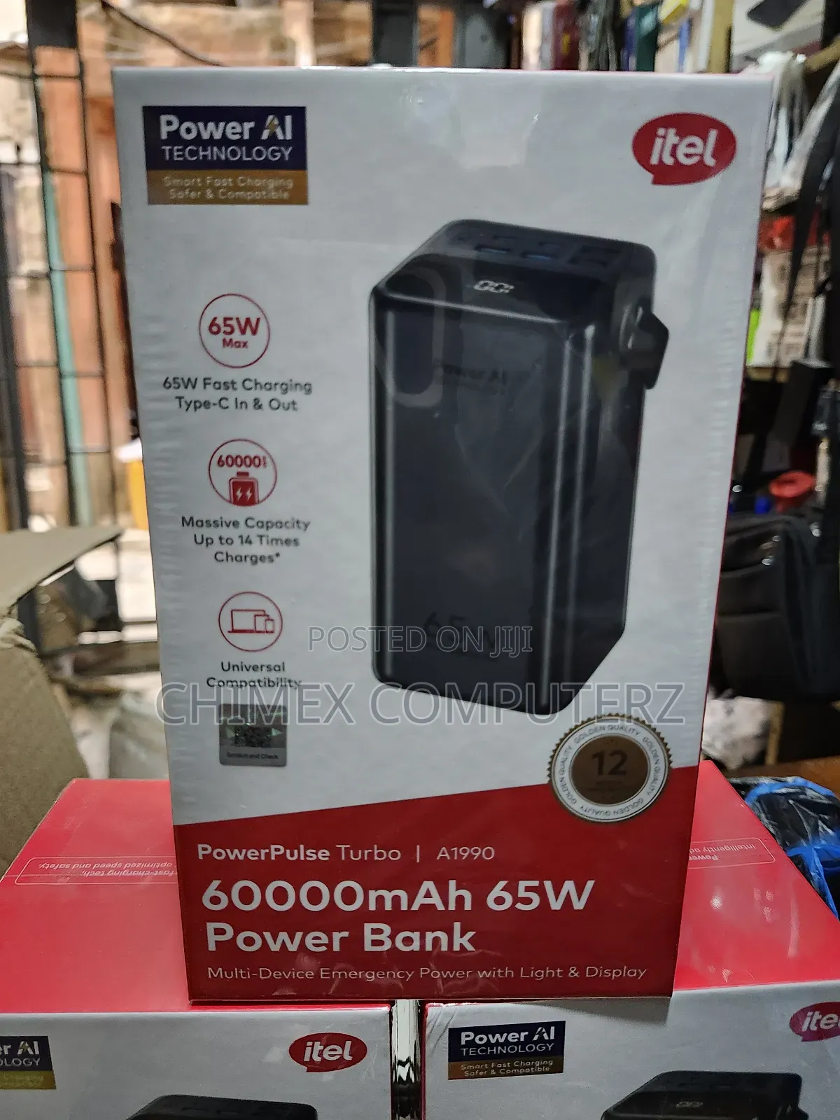 Itel 60000mah 65w Laptop Power Bank Powerpulse Turbo A1990