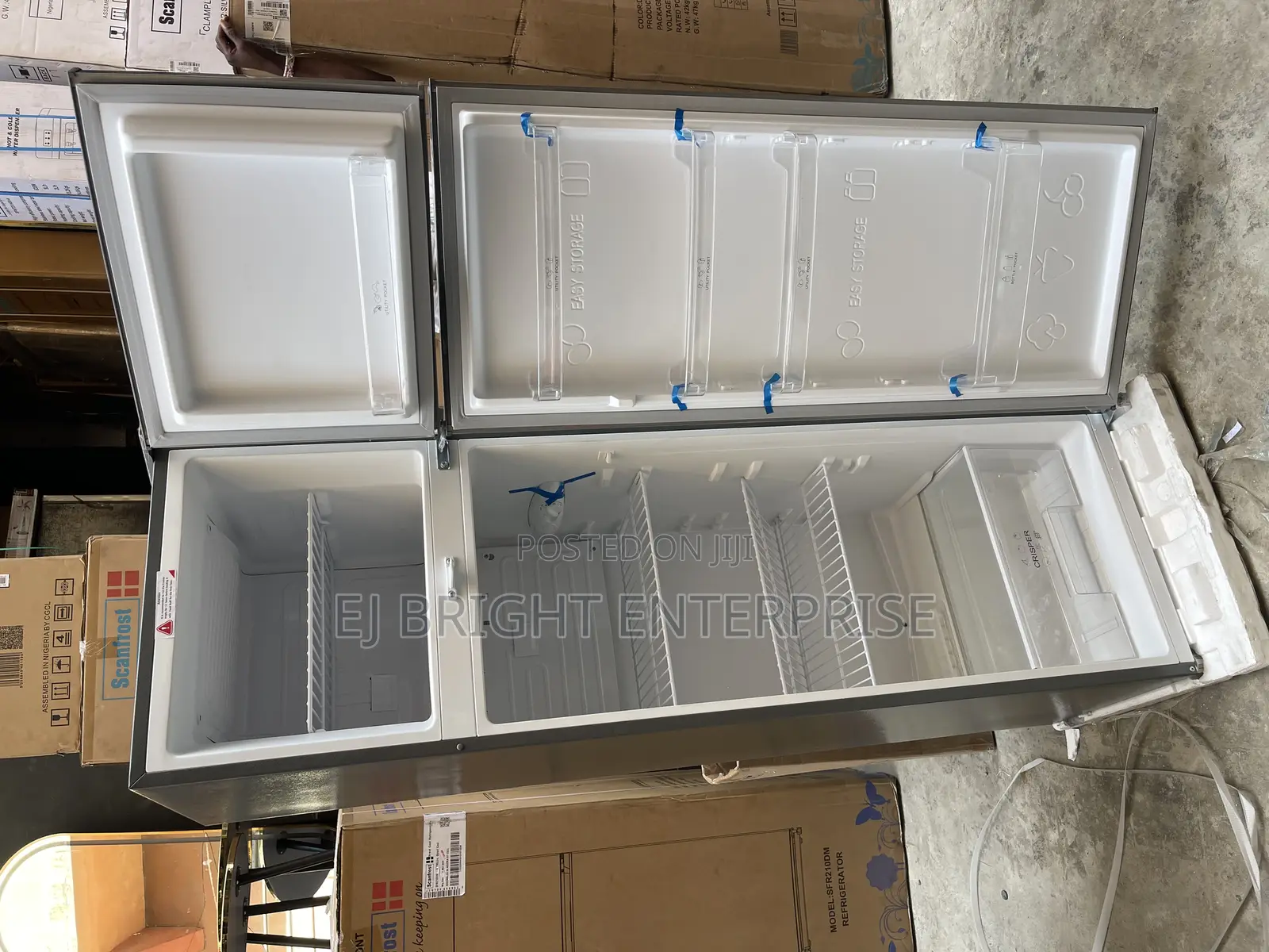 Scanfrost 210l Double Door Refrigerator