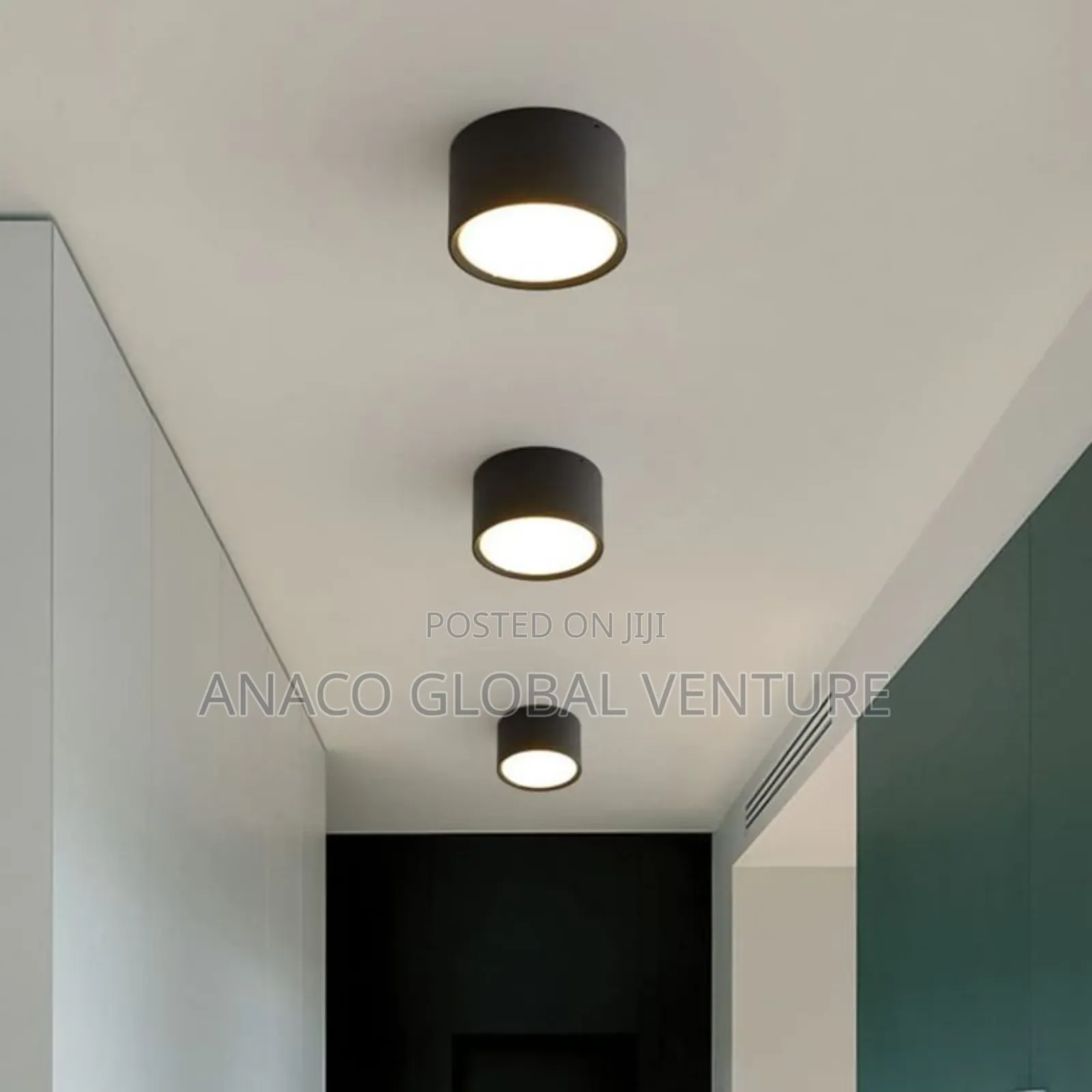 Led Cantilever Light Black Body 3 Colours Light