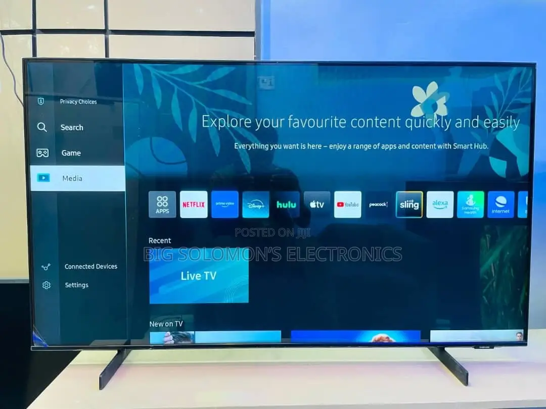 50inch Samsung Crystal Uhd Resolution Smart Tv