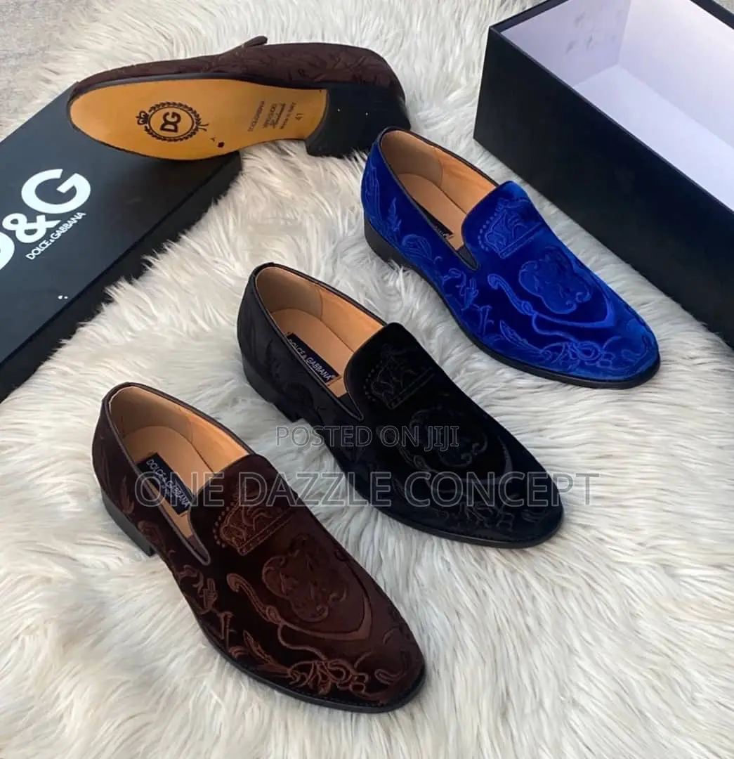 D G Velvet Loafers