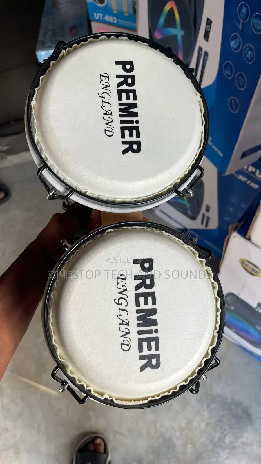 Premier England Professional Bongo Drums - Brand New