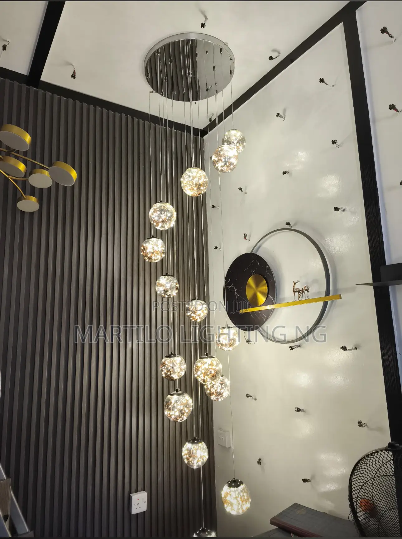 Led Drop Light by 15 Drop for Void Parlor and Staircase
