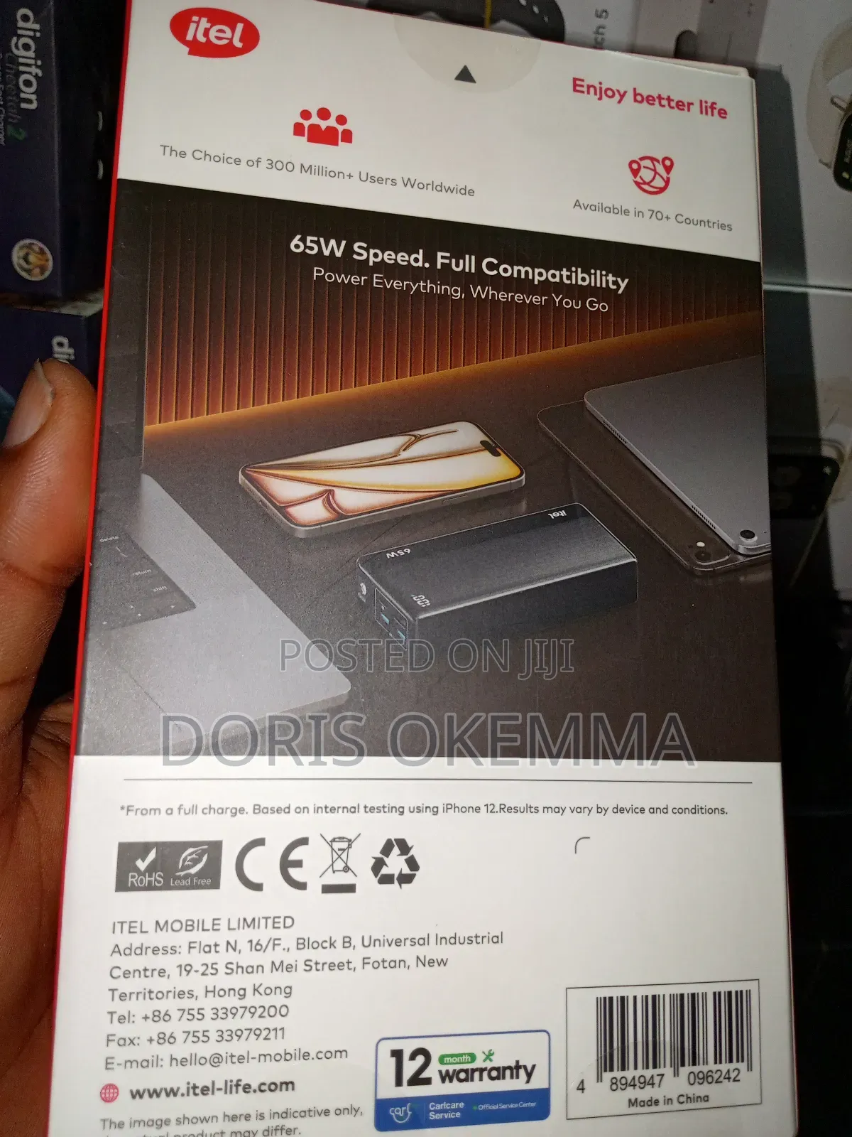 Itel Powerpulse Turbo (A1980) – 27,000mah 65w Laptop Power Bank