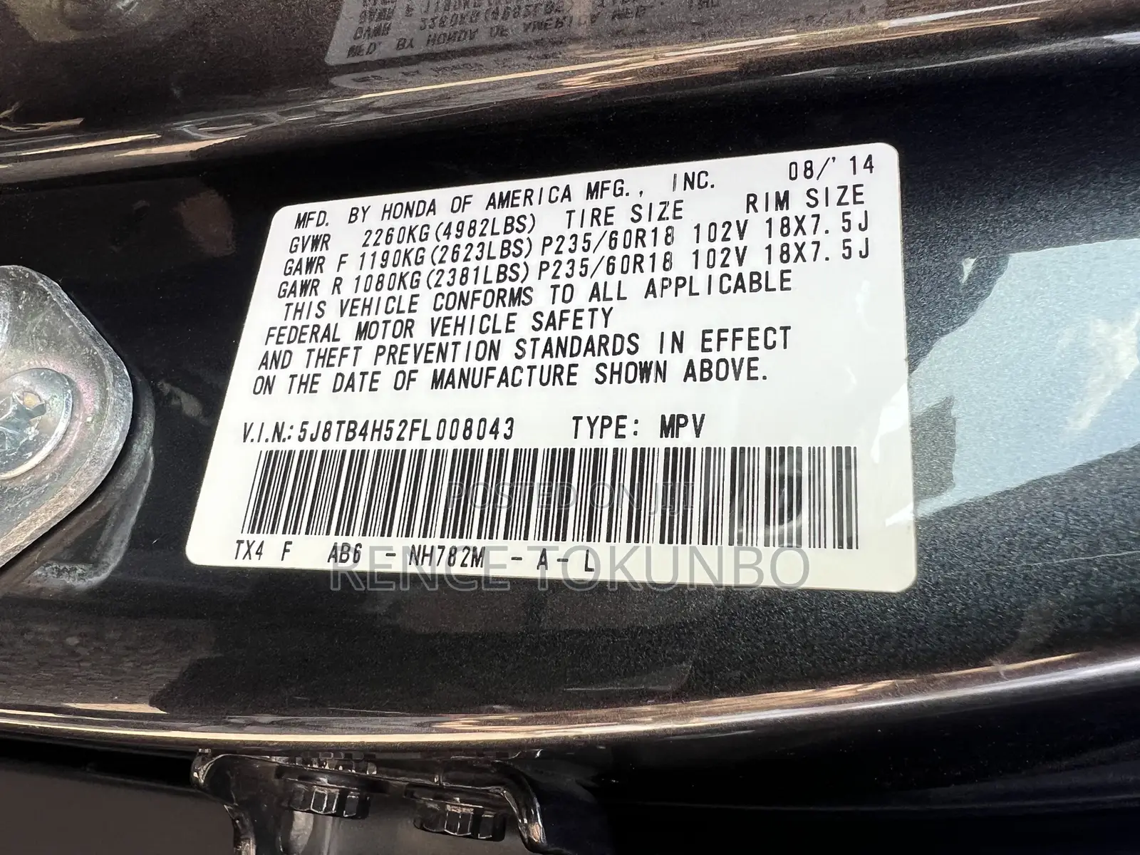 Acura RDX 2015 Gray