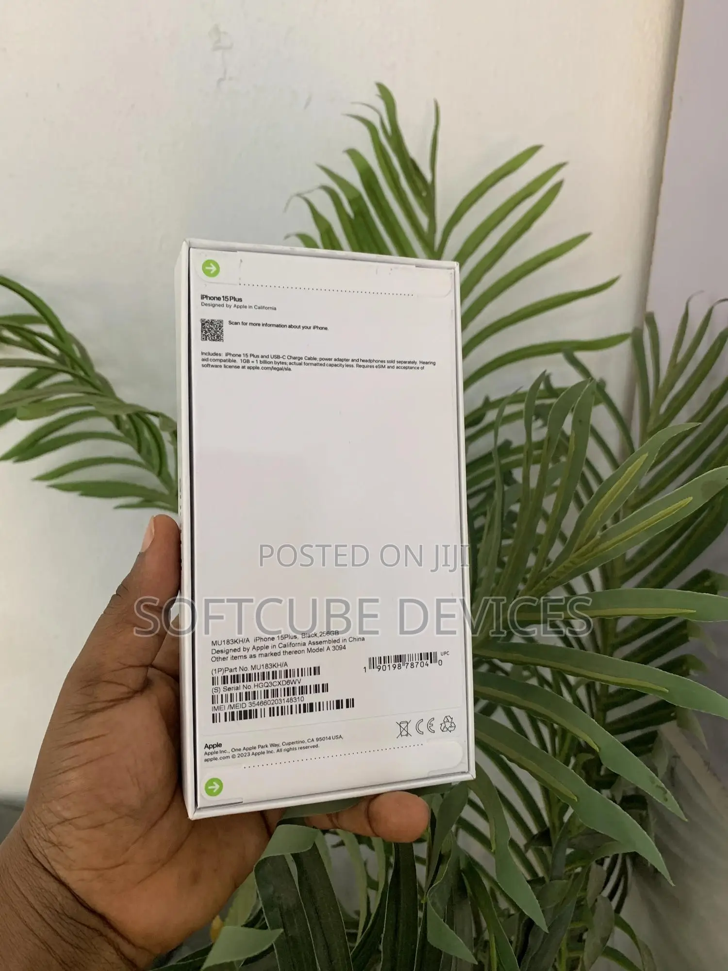 New Apple iPhone 15 Plus 256 GB Black