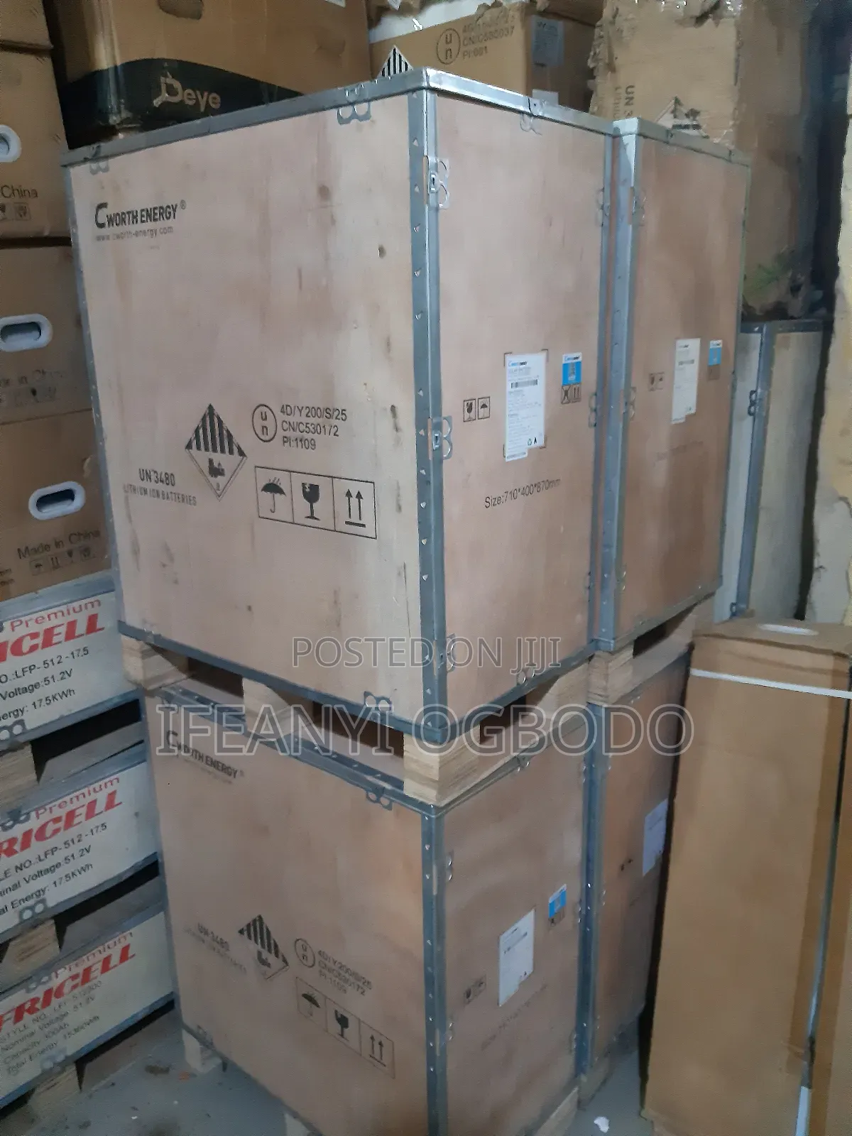 Cworth Energy Lithium Ion Battery 20kwh 51.2v