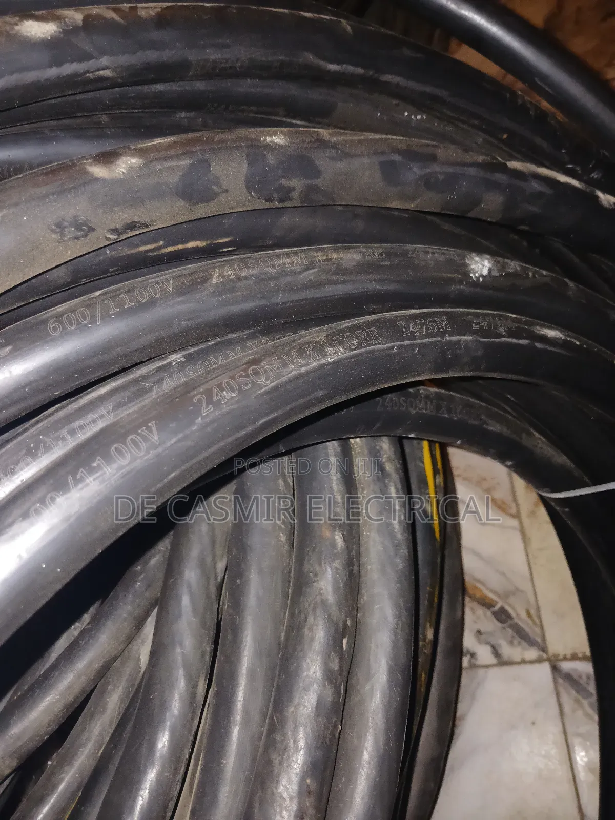 1x240mm2 PVC/PVC 600/1000 Volts