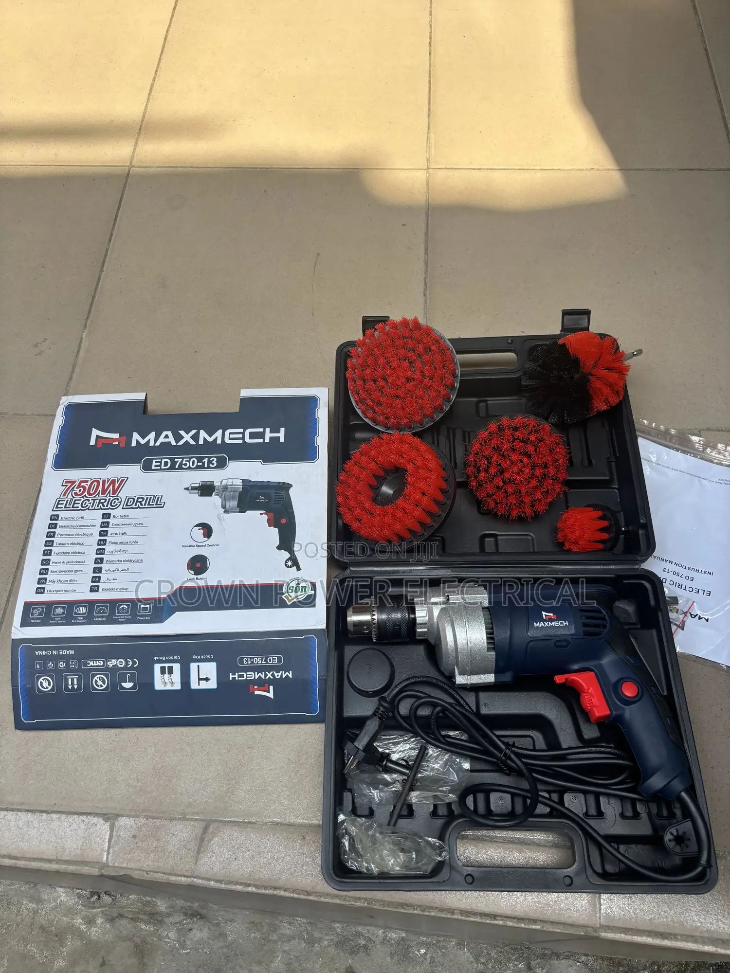 Electric Drill Brush Machine