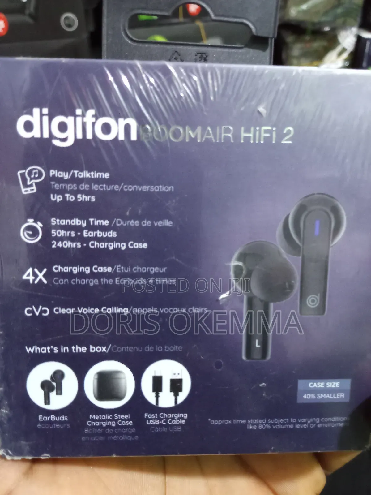 Digifon Boomair Hifi2 TWS Earbuds – Metallic Case Enc