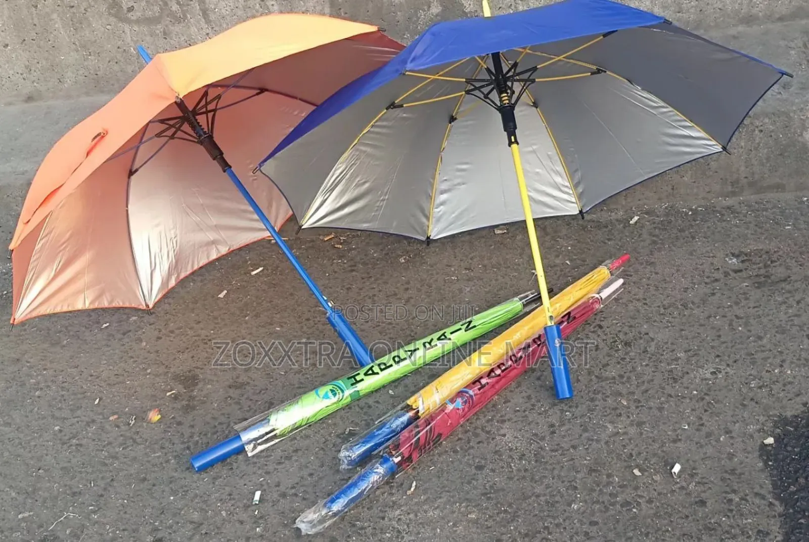 Medium Sized Brightly Coloured Umbrellas