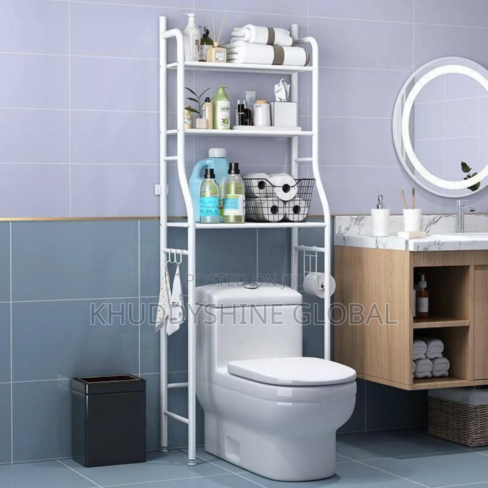 Toilet Rack Available In Black And White