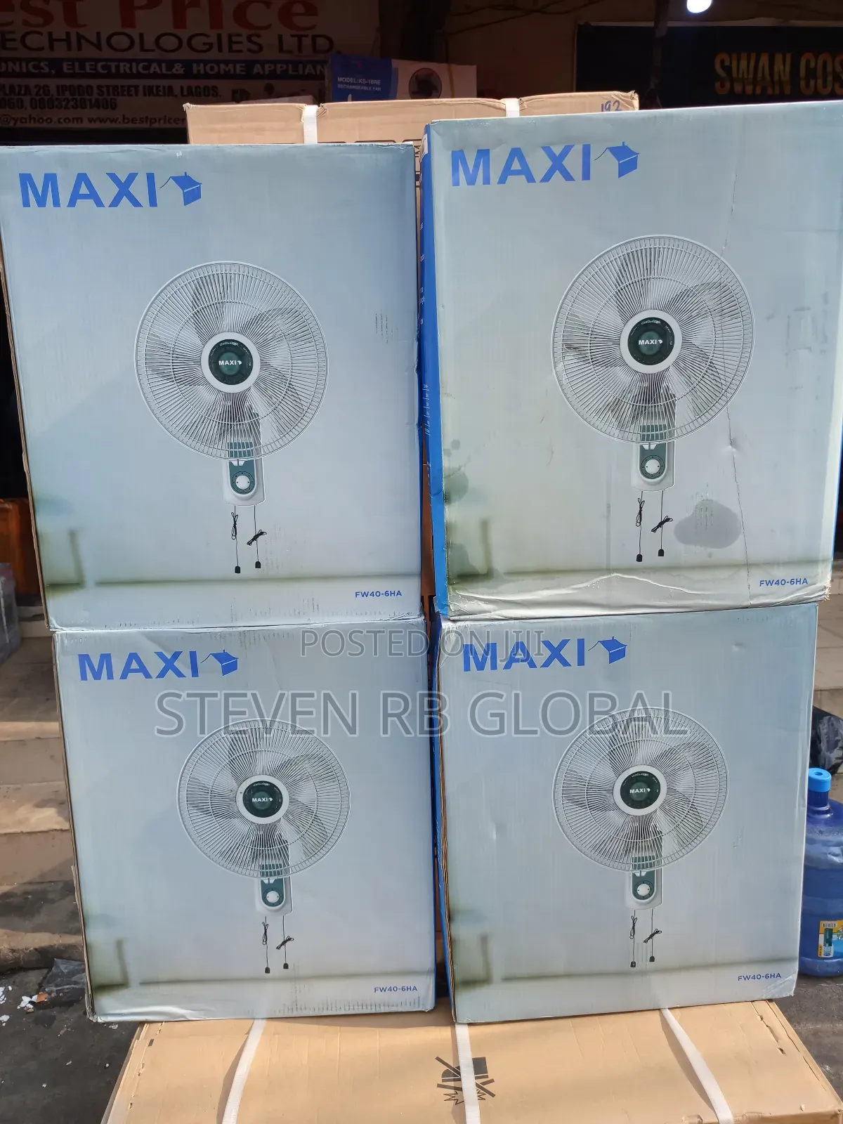 Maxi 16-Inches Powerful Airflow Wall Fan | Fw40-6ha