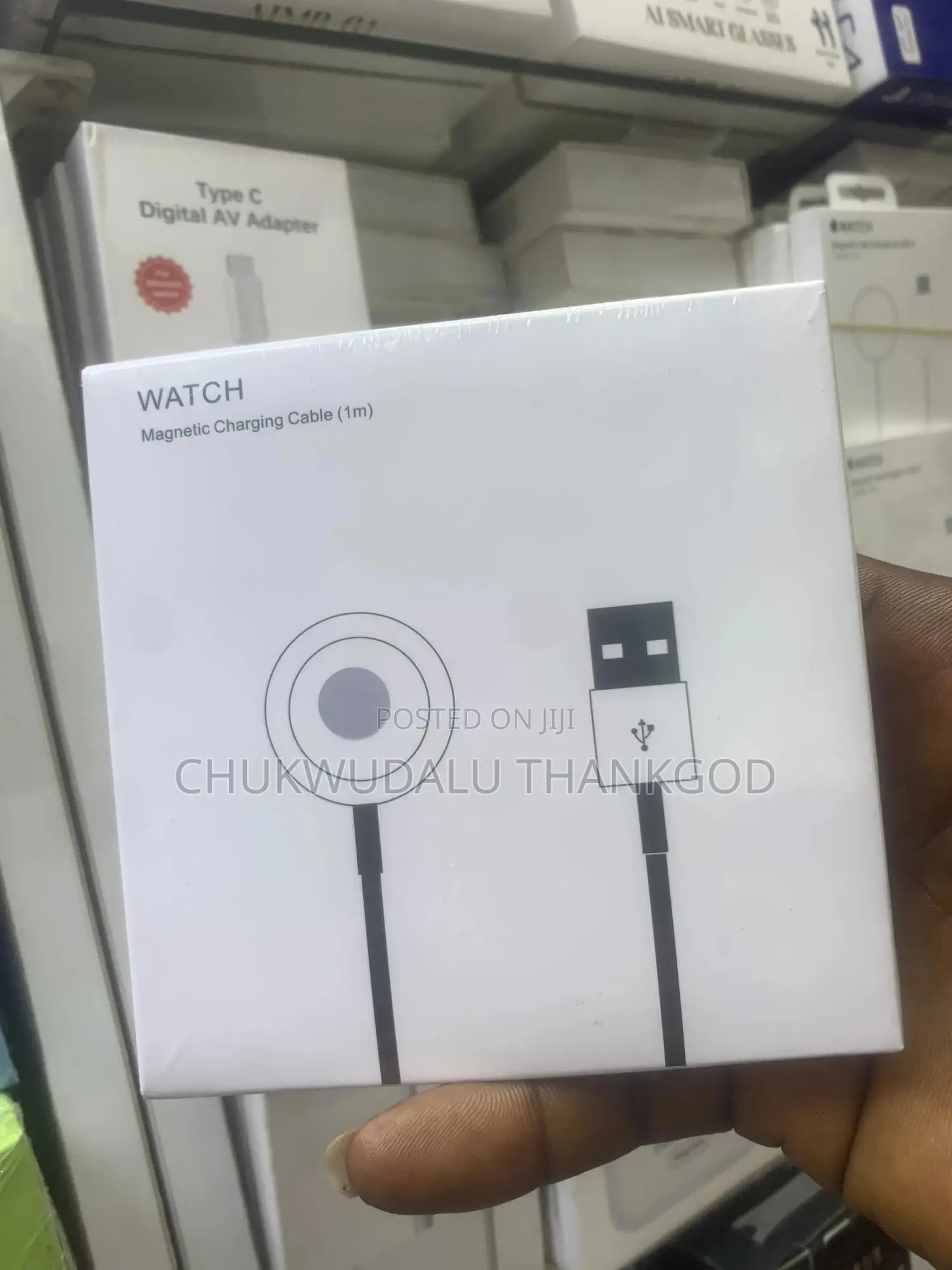iPhone Watch Magnetic Fast Charger to Usb-C Cable (1m)