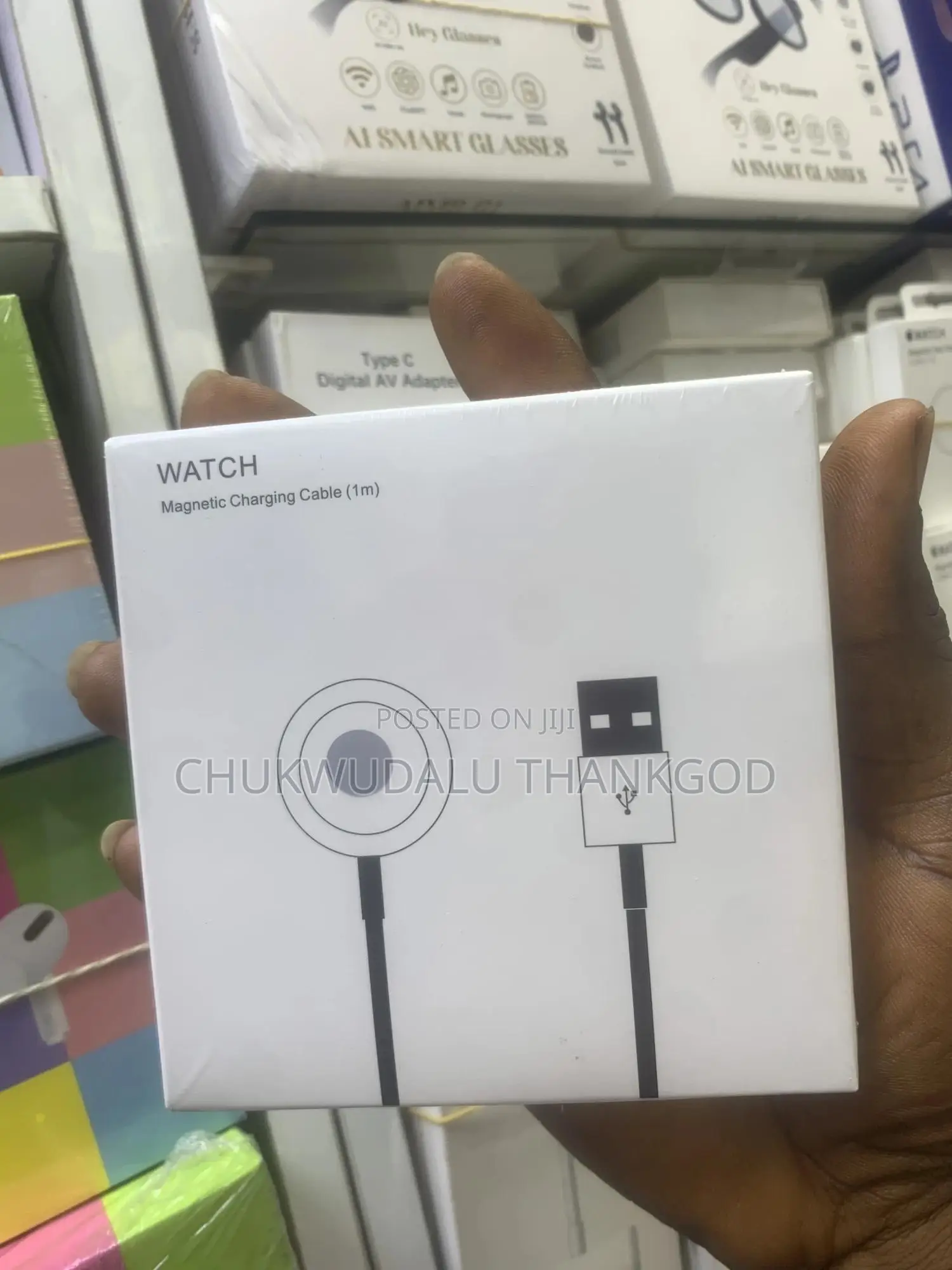 iPhone Watch Magnetic Fast Charger to Usb-C Cable (1m)