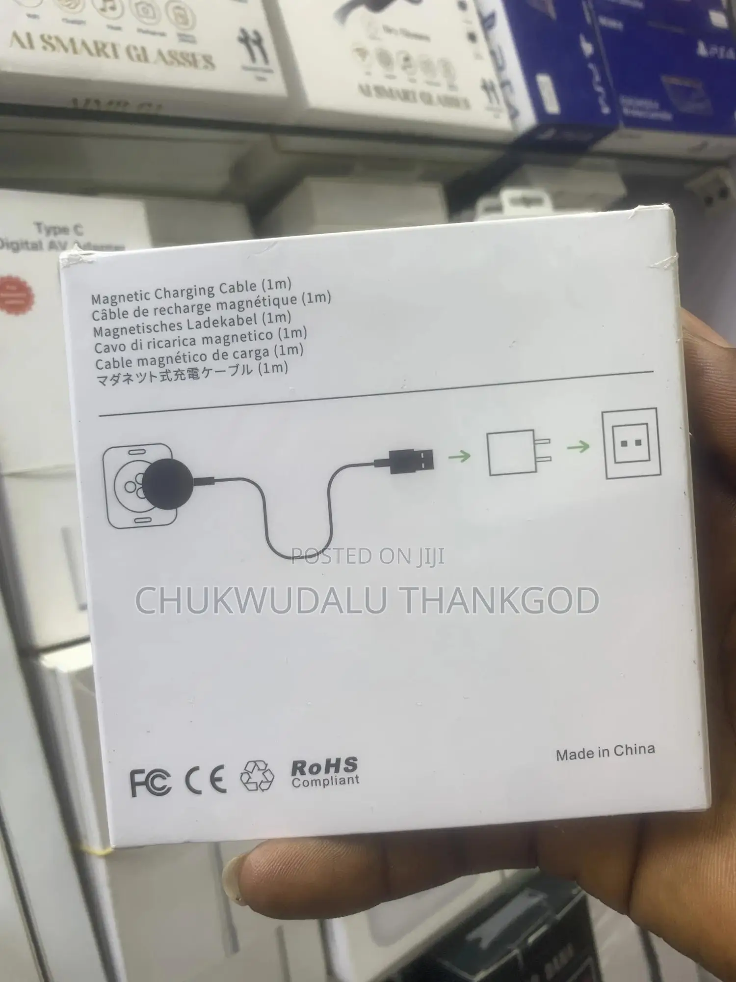 iPhone Watch Magnetic Fast Charger to Usb-C Cable (1m)