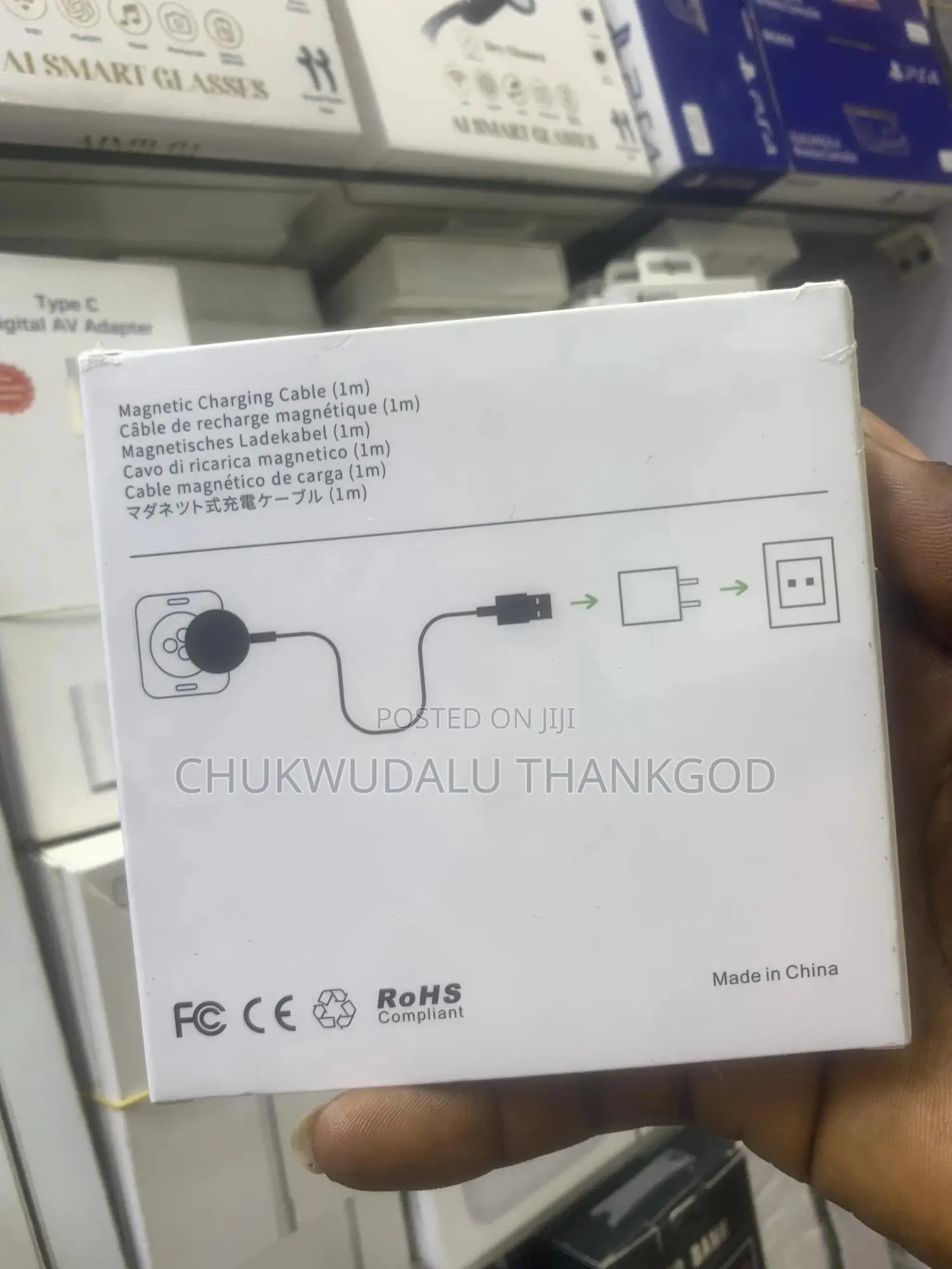 iPhone Watch Magnetic Fast Charger to Usb-C Cable (1m)