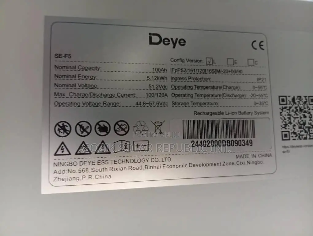Now Available Deyebatse-F5-L ( 5 KWH Lv Lithium Battery )