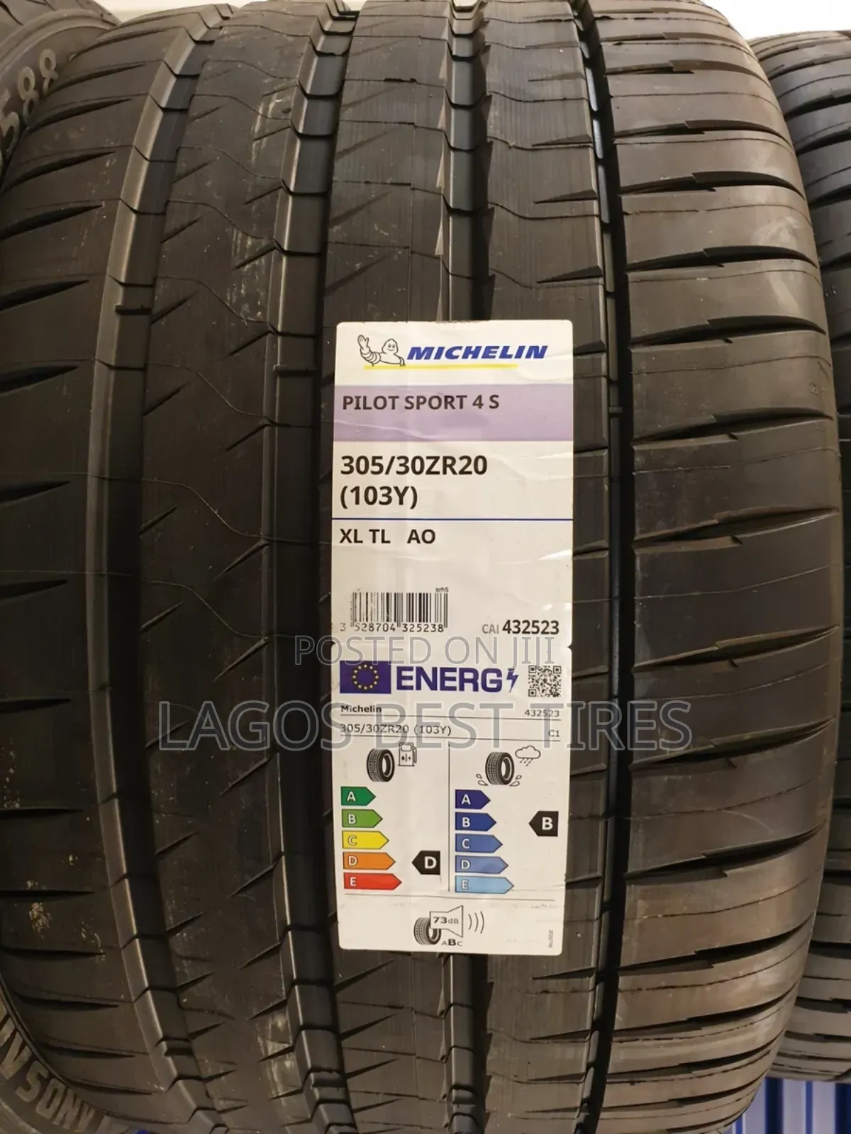 Michelin Pilot Sport 4 S (Ps4s) - 305/30zr20 (Ao Marked)