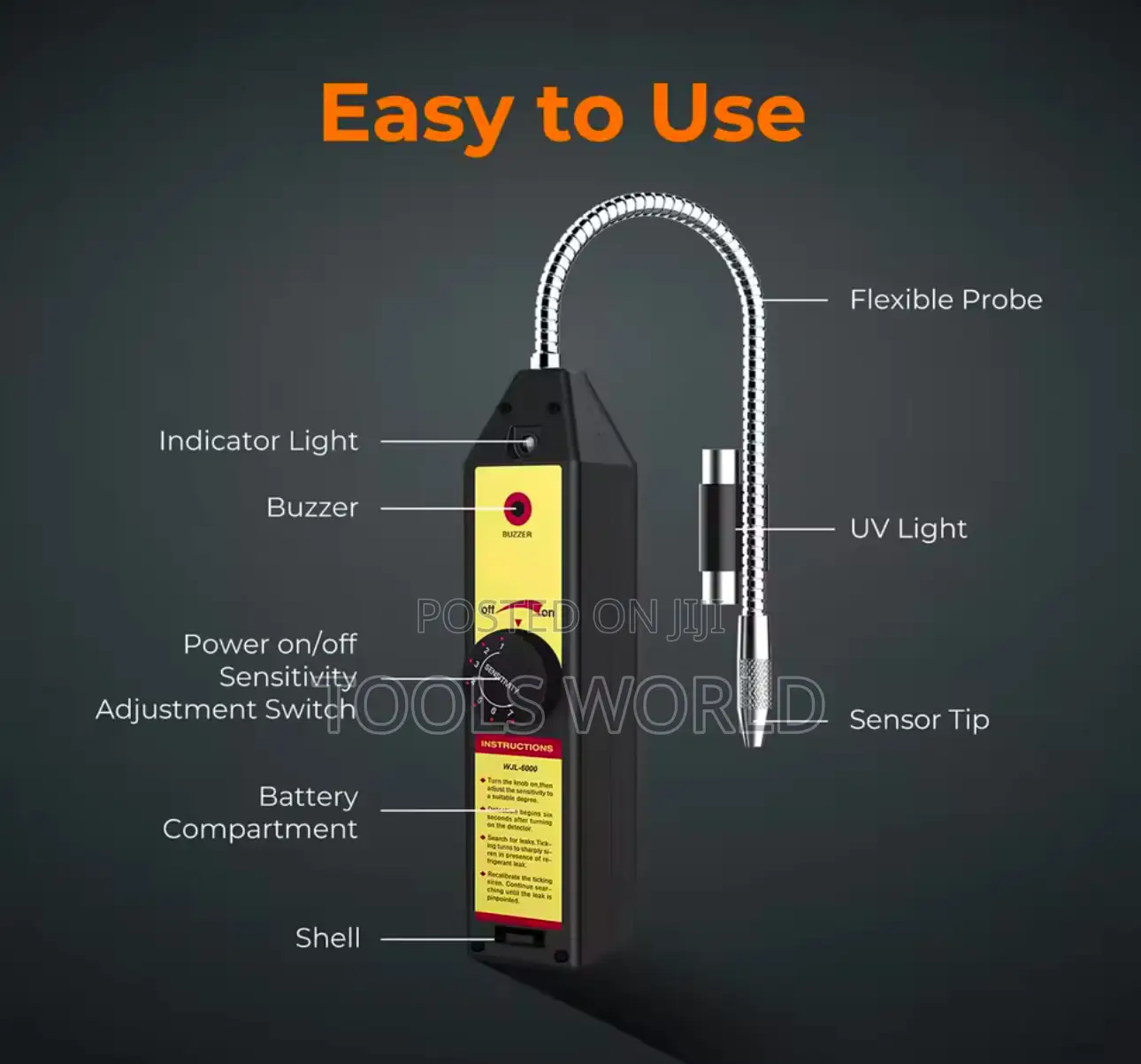 Leak Detector With Led Light Refrigerant Auto Air Conditioner Detector