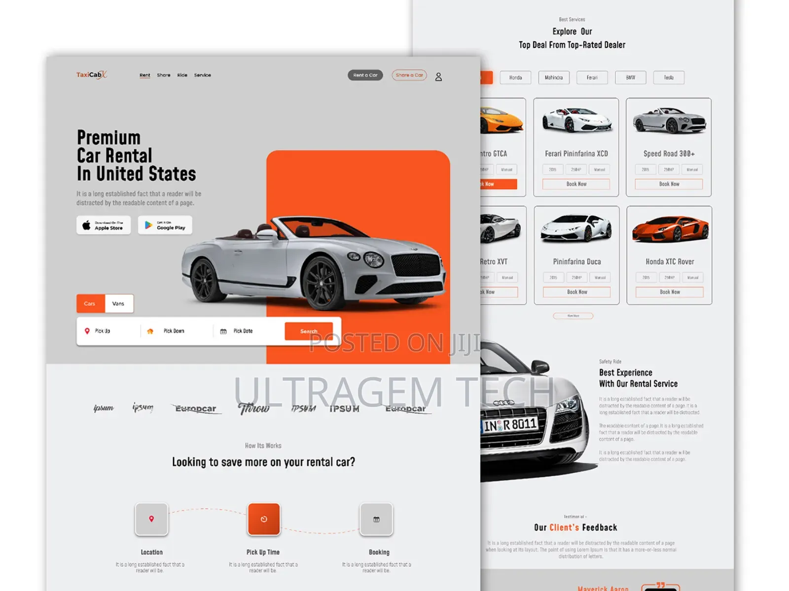 Quality Website for Car Rentals/Car Sales - Get Yours Now