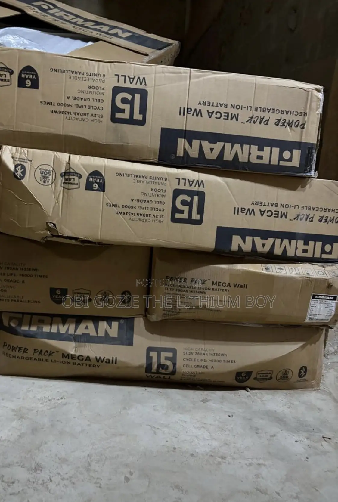 15kwh-51.2v Firman Solar Lithium Battery Best Importer And Distributor